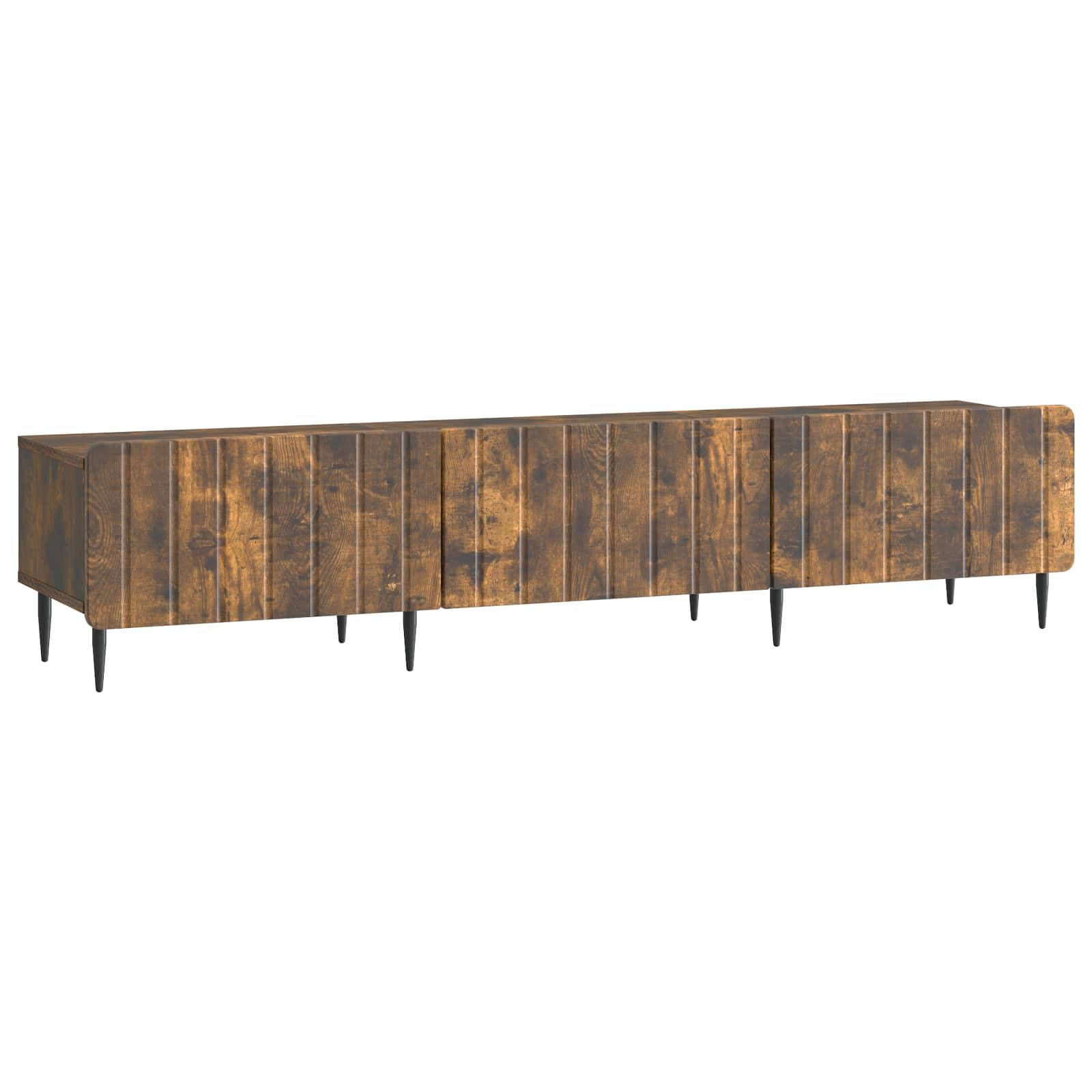 vidaXL TV-Schränk Geräucherte Eiche 147 x 34,5 x 32 cm Holzwerkstoff