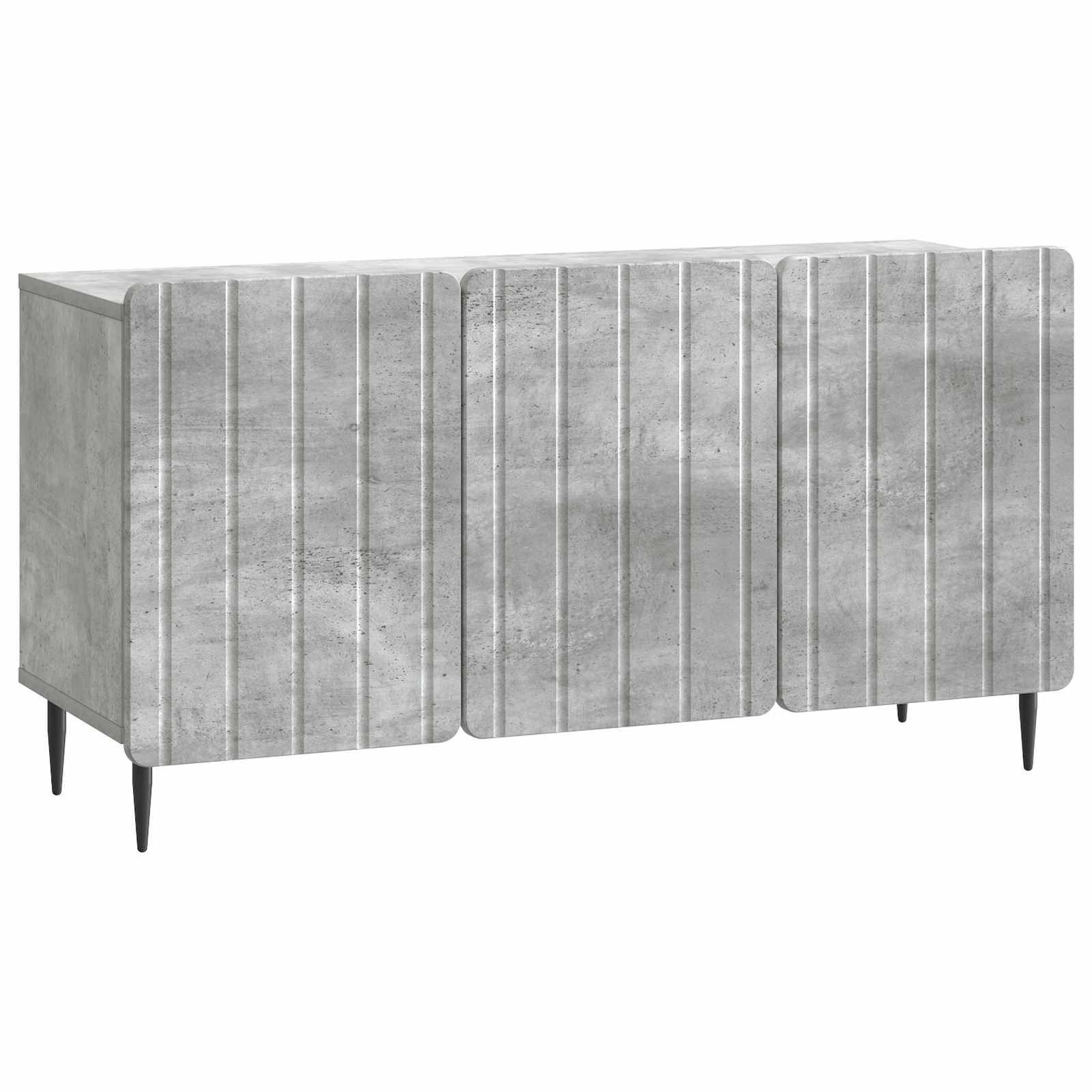 vidaXL TV-Schränk Betongrau 99 x 34,5 x 52 cm Holzwerkstoff