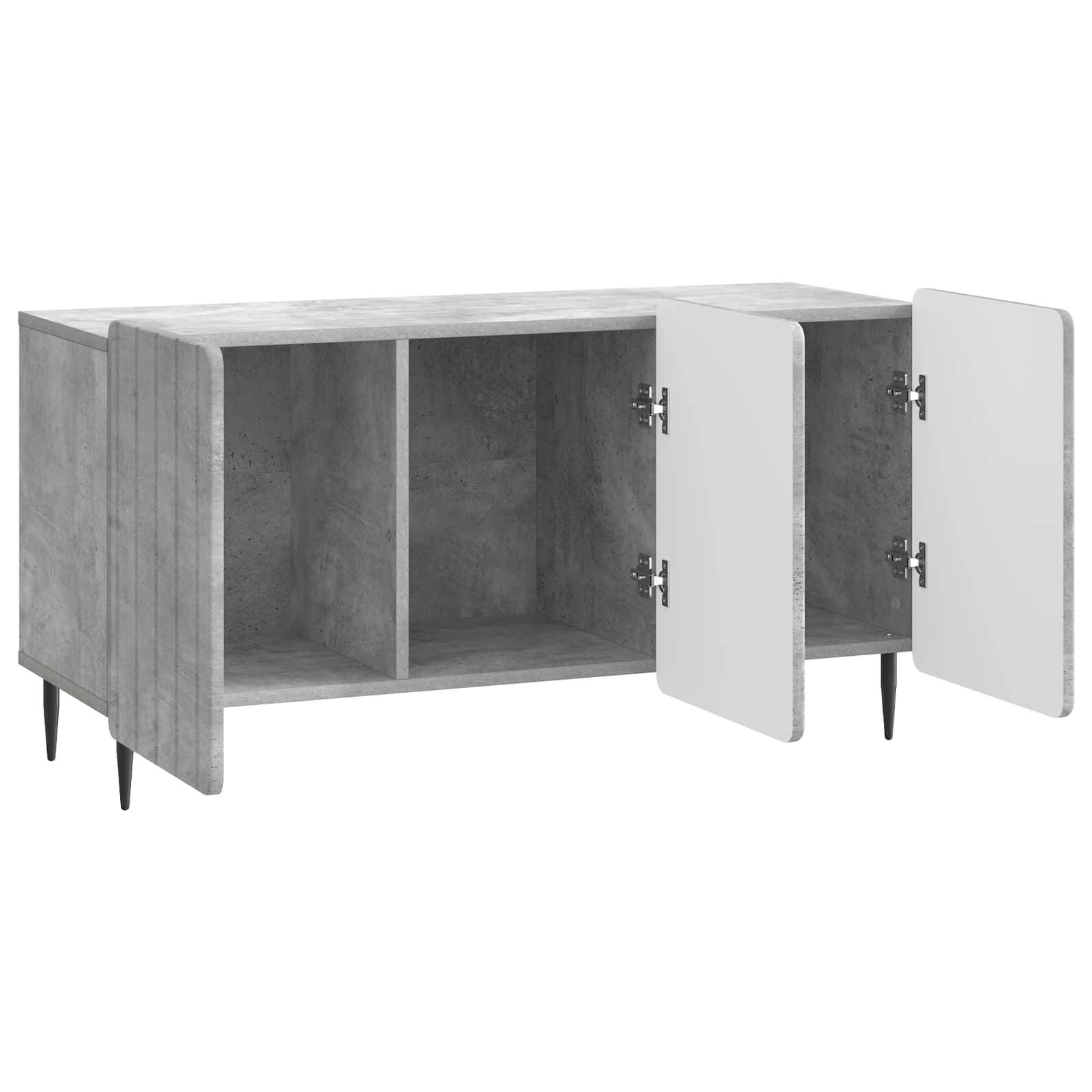 vidaXL TV-Schränk Betongrau 99 x 34,5 x 52 cm Holzwerkstoff