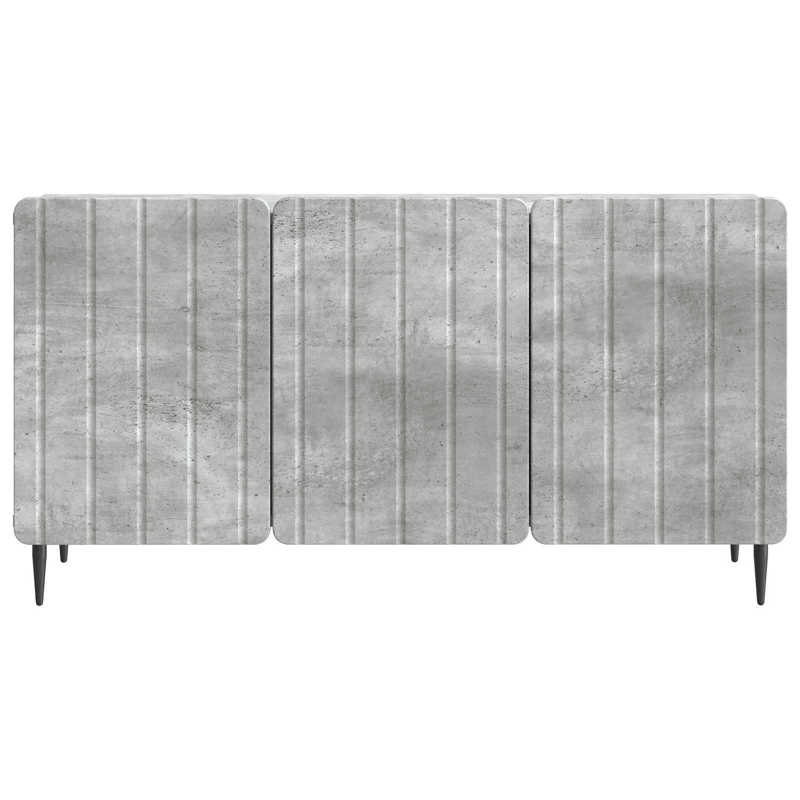vidaXL TV-Schränk Betongrau 99 x 34,5 x 52 cm Holzwerkstoff
