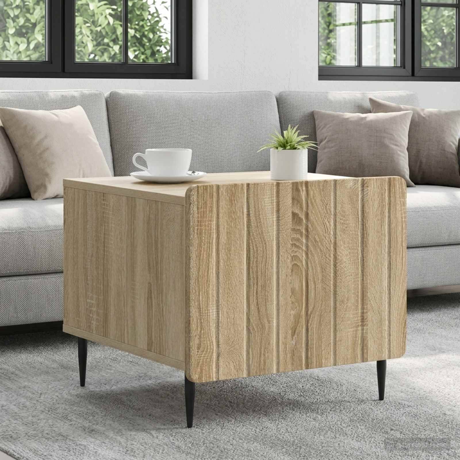 vidaXL Couchtisch Sonoma-Eiche 49 x 50 x 42 cm Holzwerkstoff