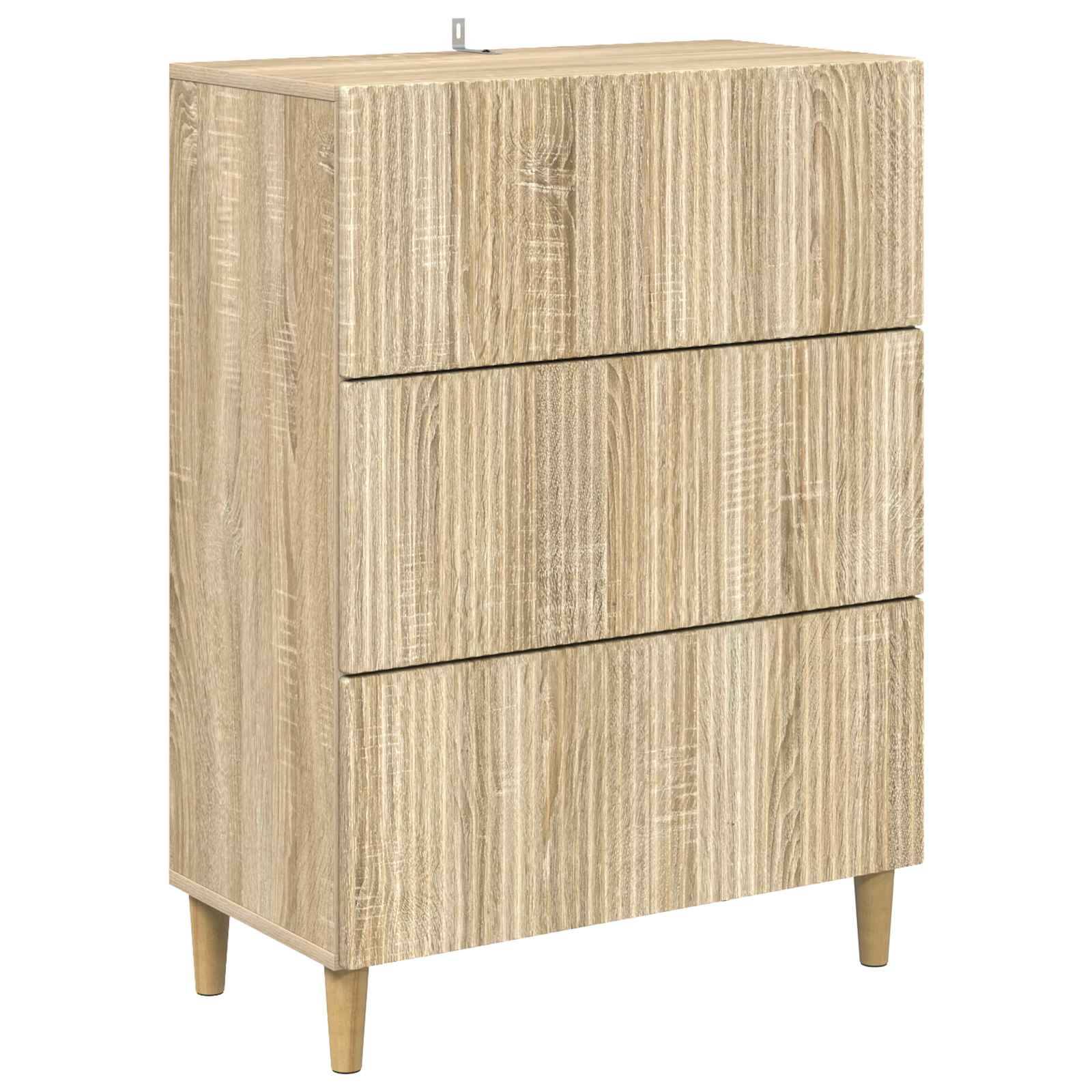 vidaXL Schubladenschrank Sonoma-Eiche 66 x 34,5 x 90 cm Holzwerkstoff