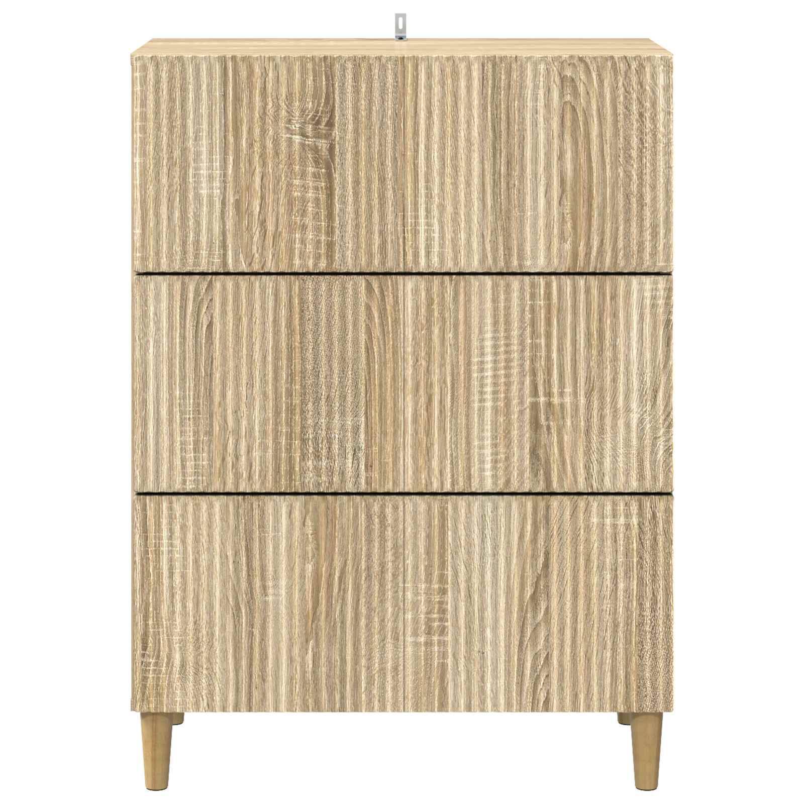 vidaXL Schubladenschrank Sonoma-Eiche 66 x 34,5 x 90 cm Holzwerkstoff