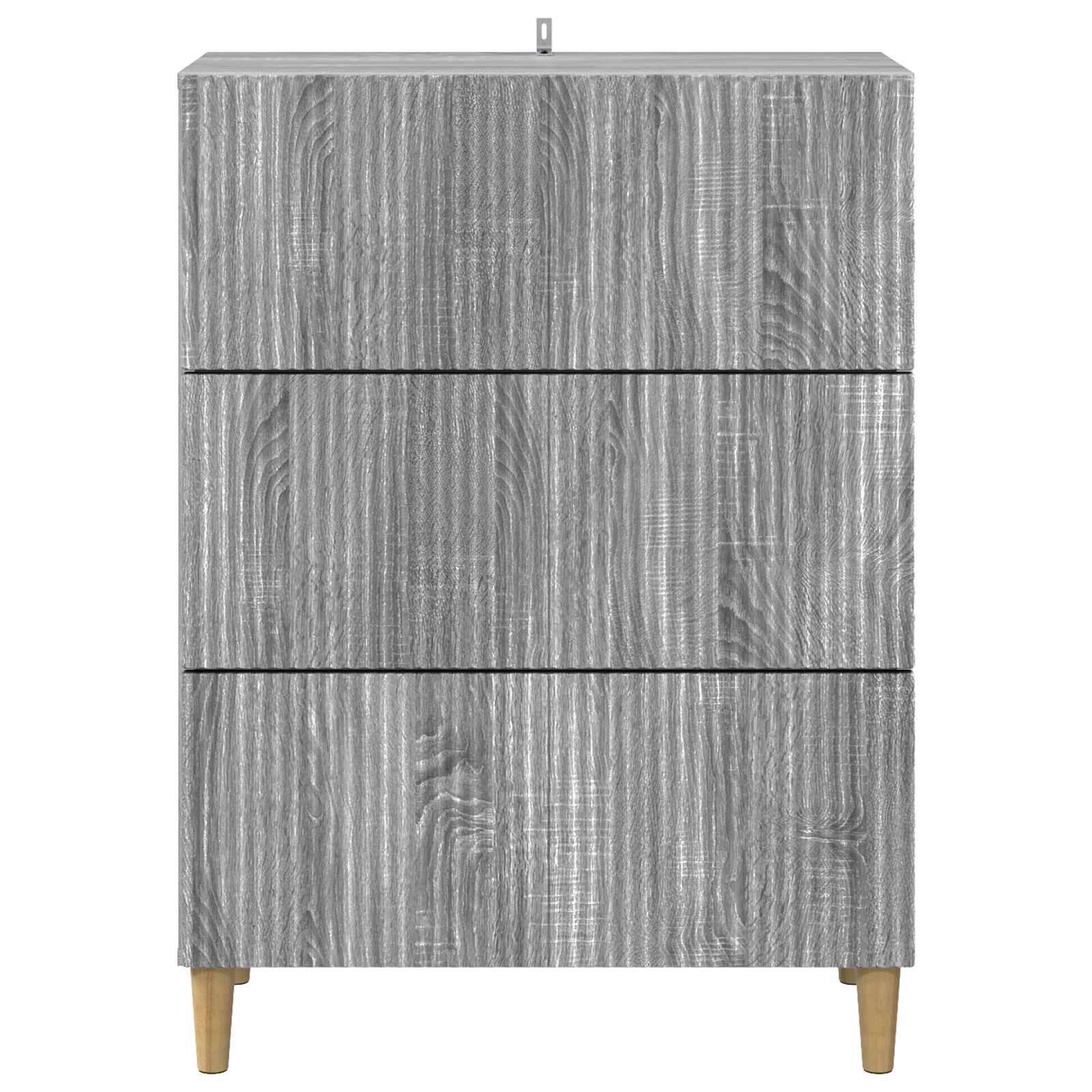 vidaXL Schubladenschrank Graues Sonoma 66 x 34,5 x 90 cm Holzwerkstoff