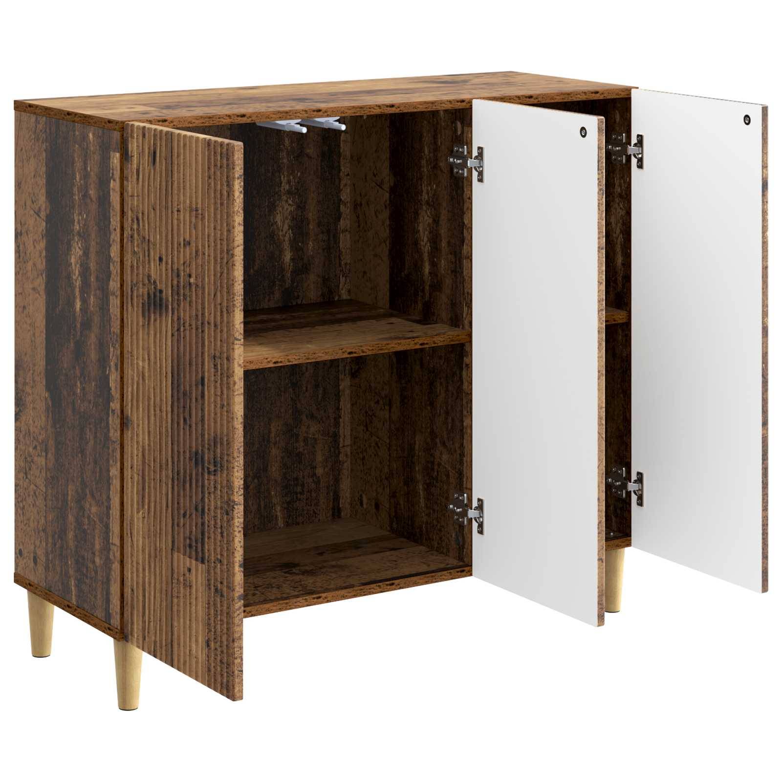 vidaXL Sideboard Altholz 89 x 34,5 x 80 cm Holzwerkstoff