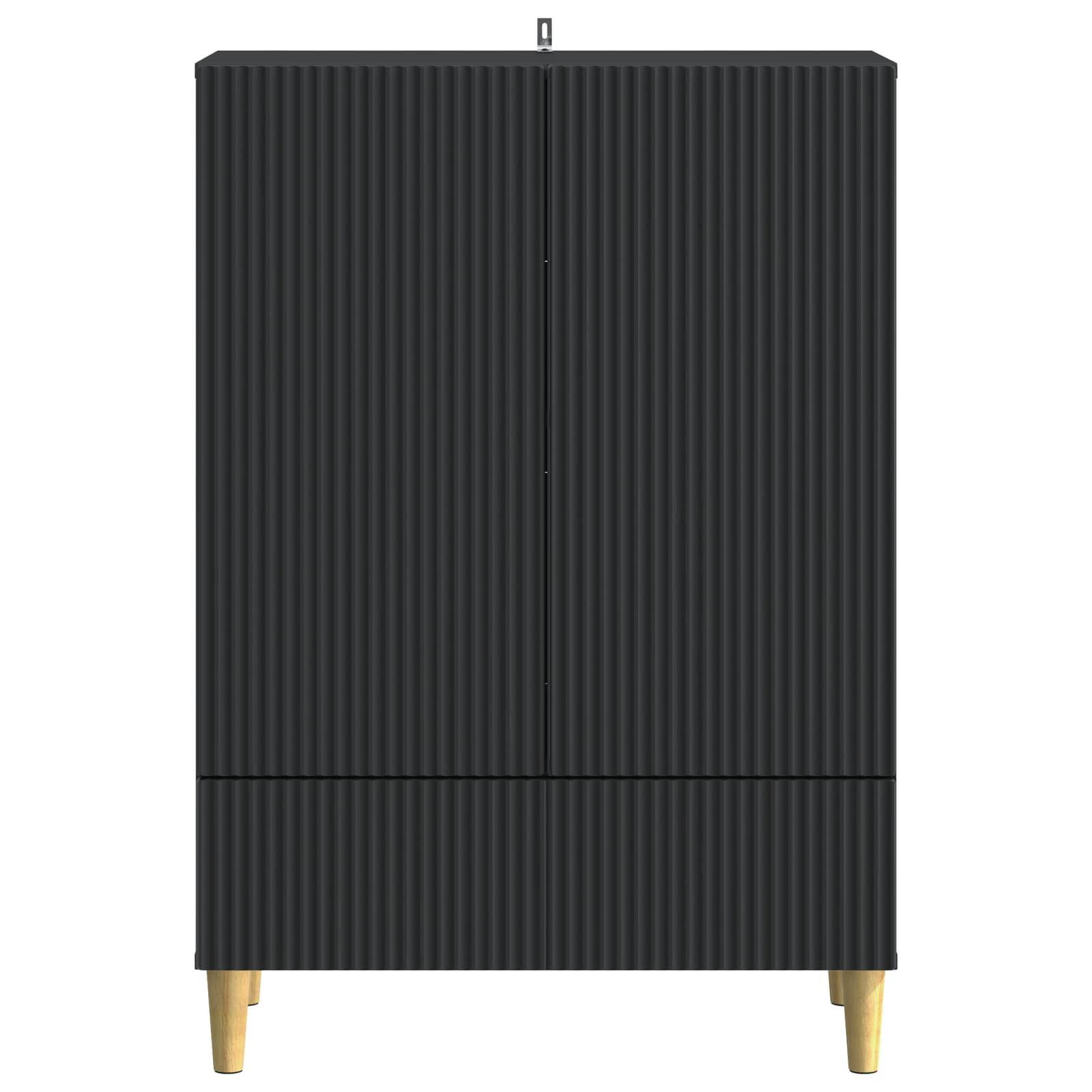 vidaXL Sideboard Schwarz 66 x 34,5 x 95 cm Holzwerkstoff