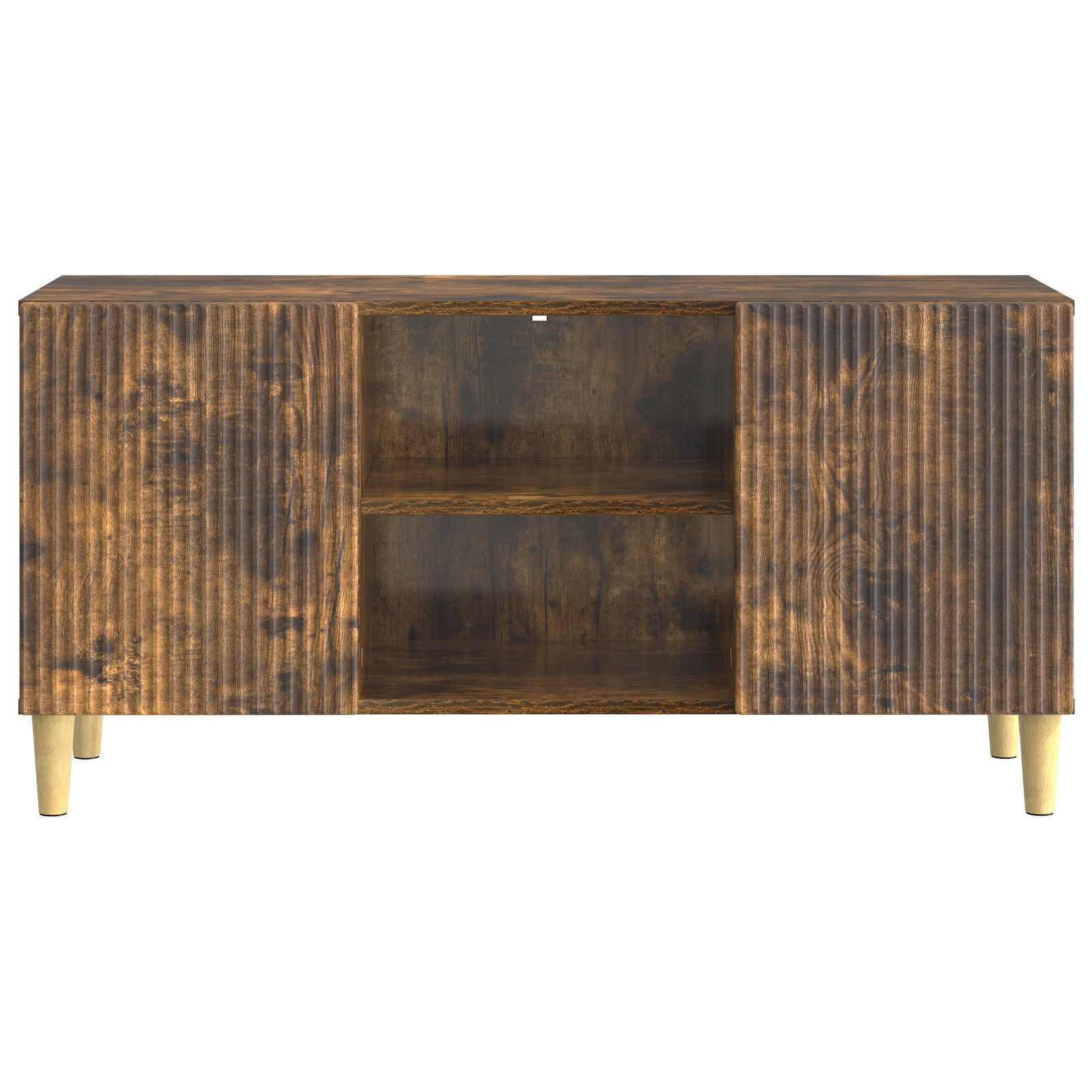 vidaXL TV-Schränk Geräucherte Eiche 102 x 34,5 x 50 cm Holzwerkstoff