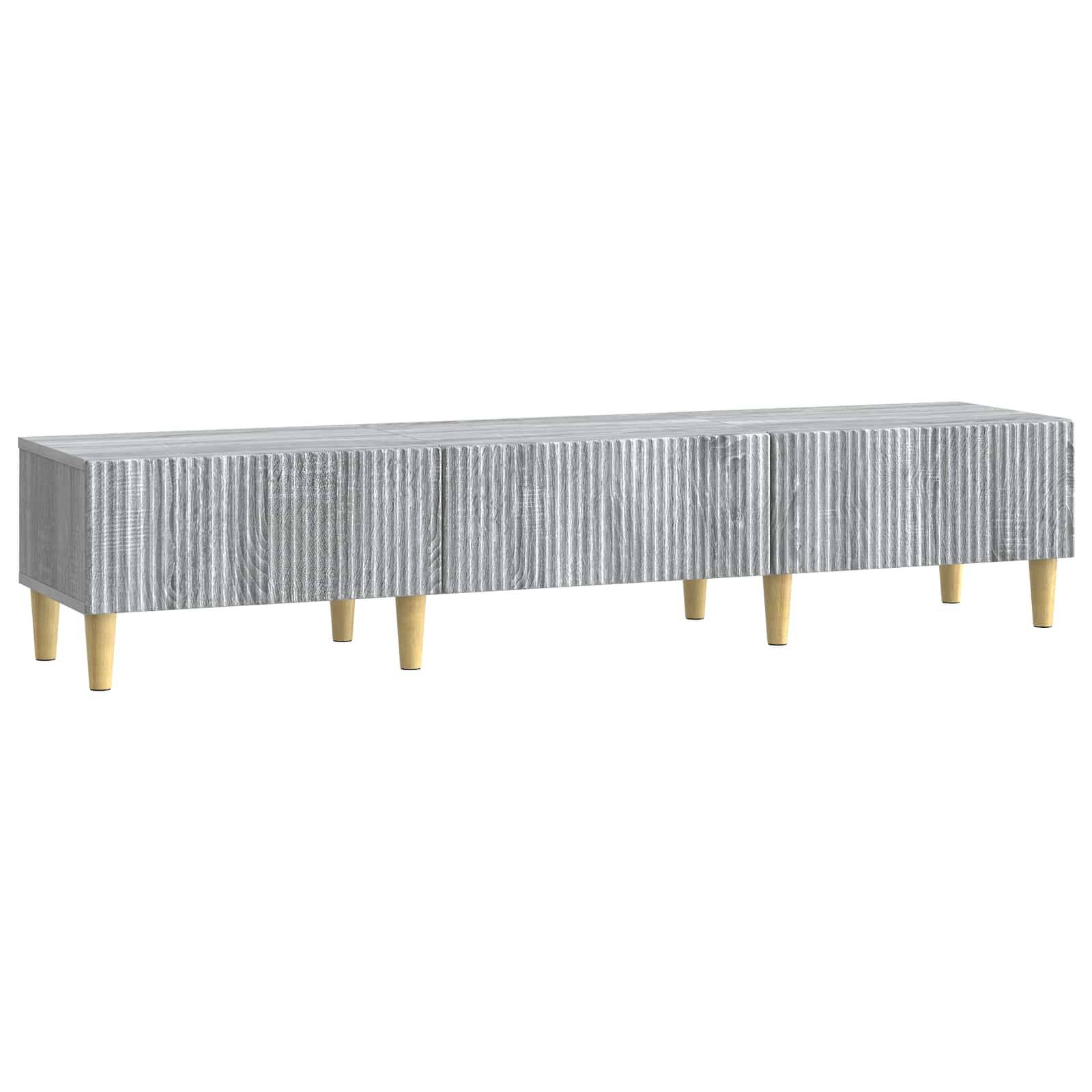 vidaXL TV-Schränk Graues Sonoma 147 x 34,5 x 30 cm Holzwerkstoff