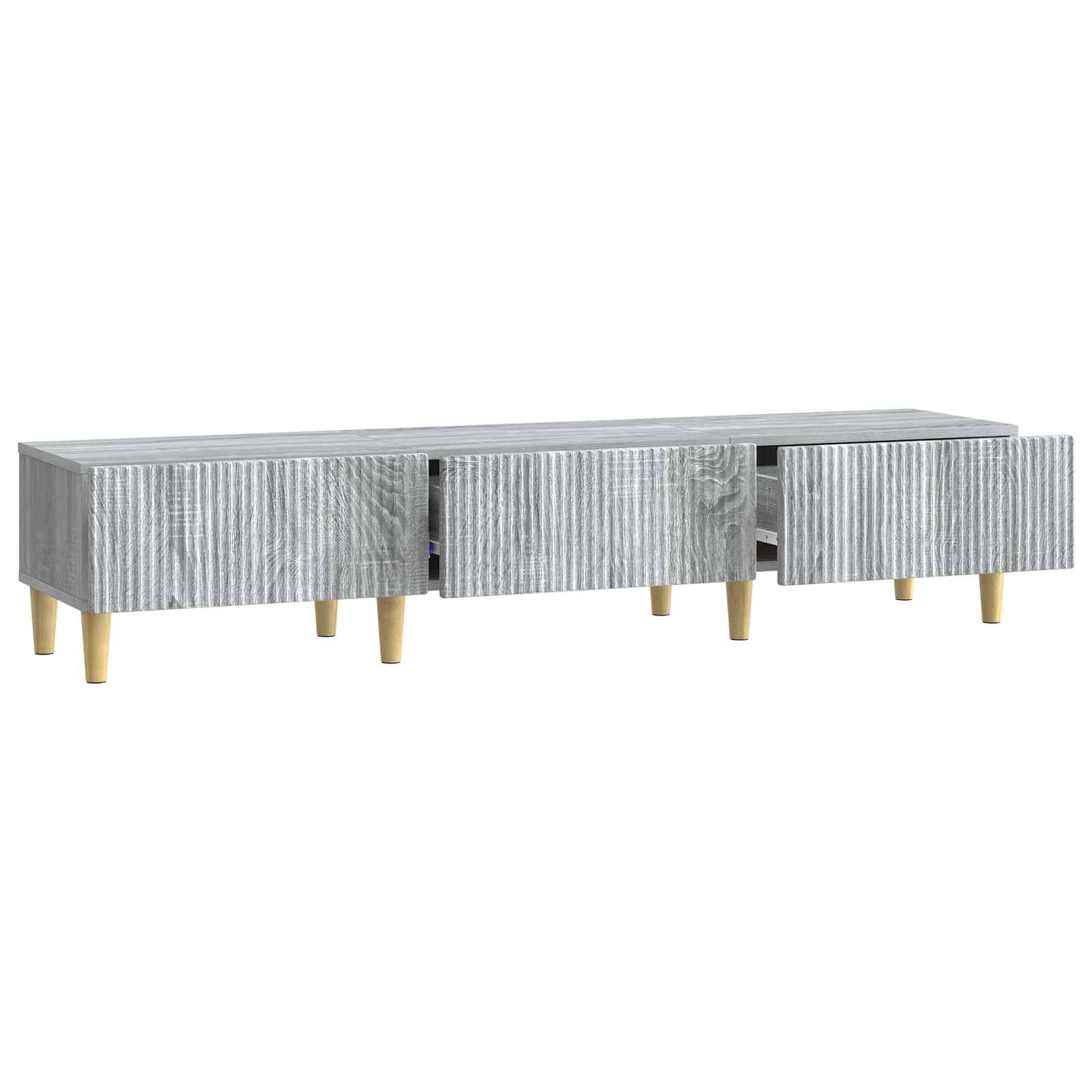 vidaXL TV-Schränk Graues Sonoma 147 x 34,5 x 30 cm Holzwerkstoff