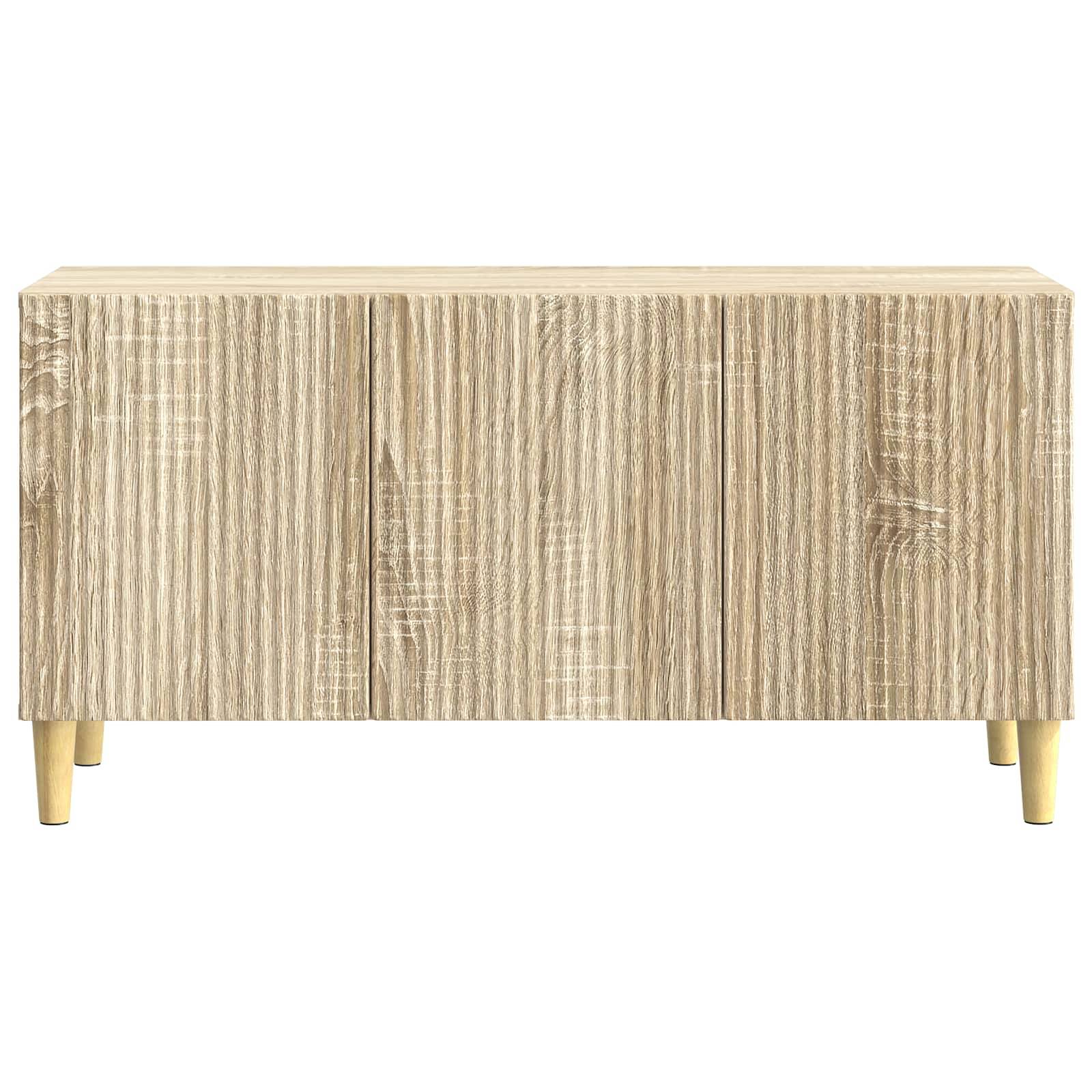 vidaXL TV-Schränk Sonoma-Eiche 99 x 34,5 x 50 cm Holzwerkstoff