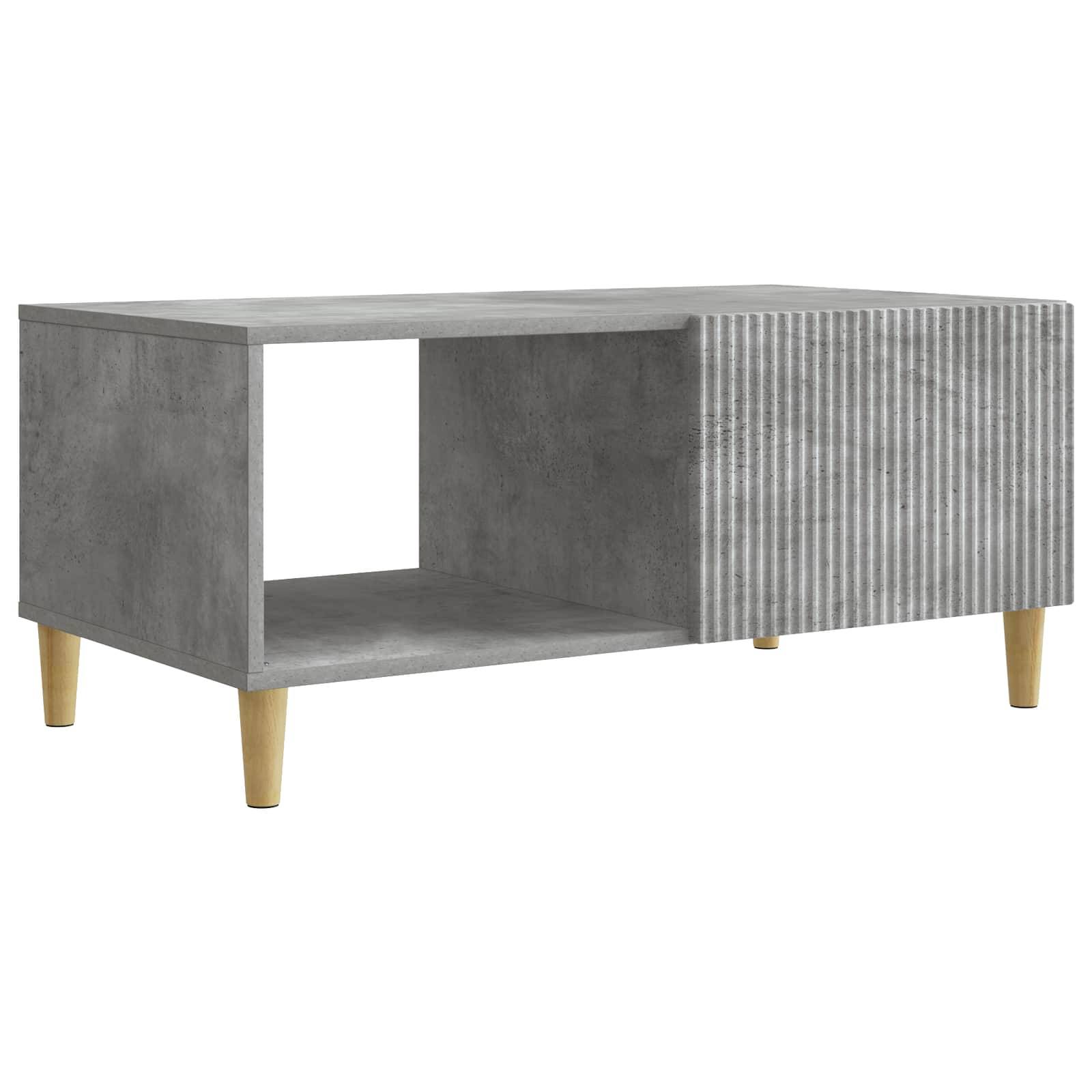 vidaXL Couchtisch Betongrau 90 x 50 x 40 cm Holzwerkstoff