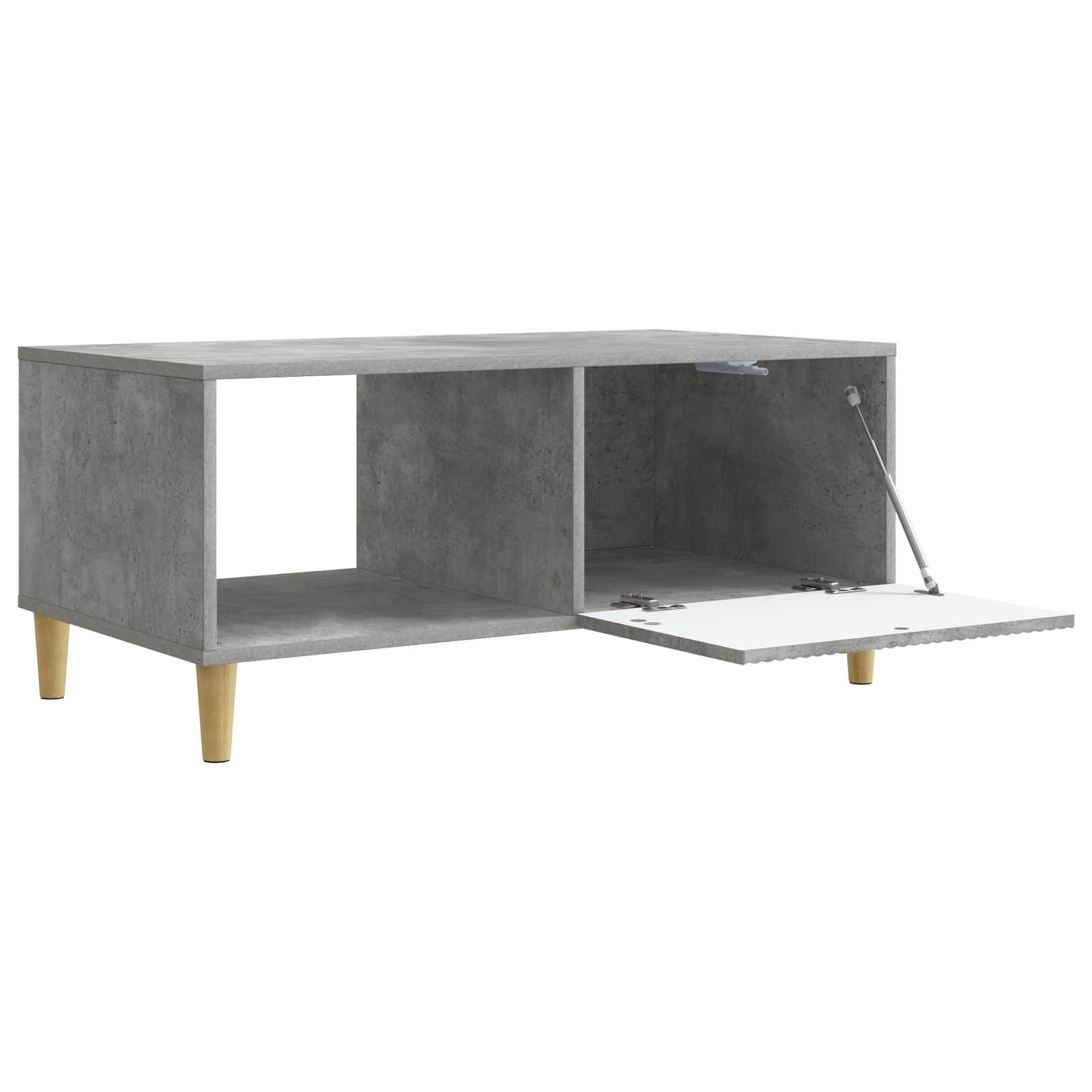 vidaXL Couchtisch Betongrau 90 x 50 x 40 cm Holzwerkstoff