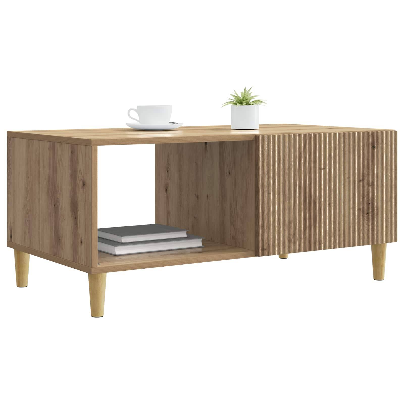 vidaXL Couchtisch Artisan-Eiche 90 x 50 x 40 cm Holzwerkstoff