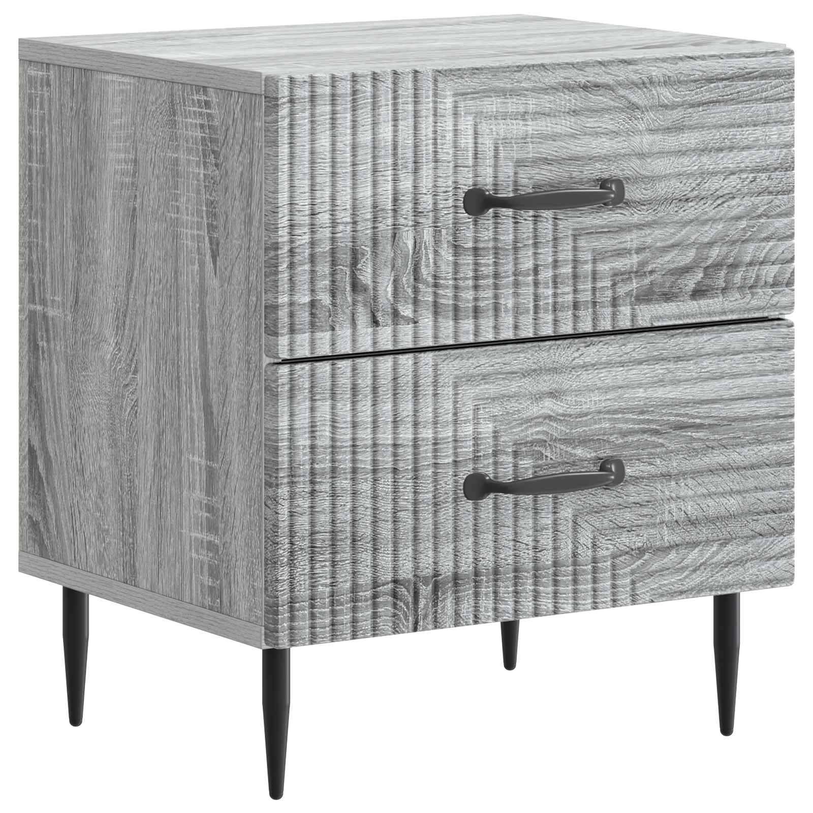 vidaXL Nachttisch Graues Sonoma 43 x 34,5 x 47,5 cm Holzwerkstoff