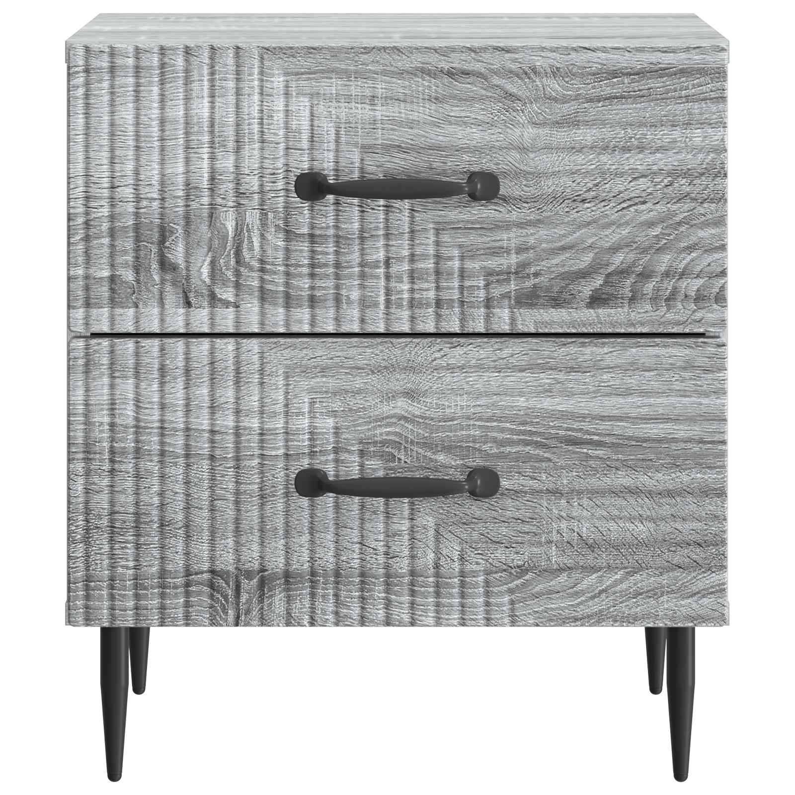 vidaXL Nachttisch Graues Sonoma 43 x 34,5 x 47,5 cm Holzwerkstoff