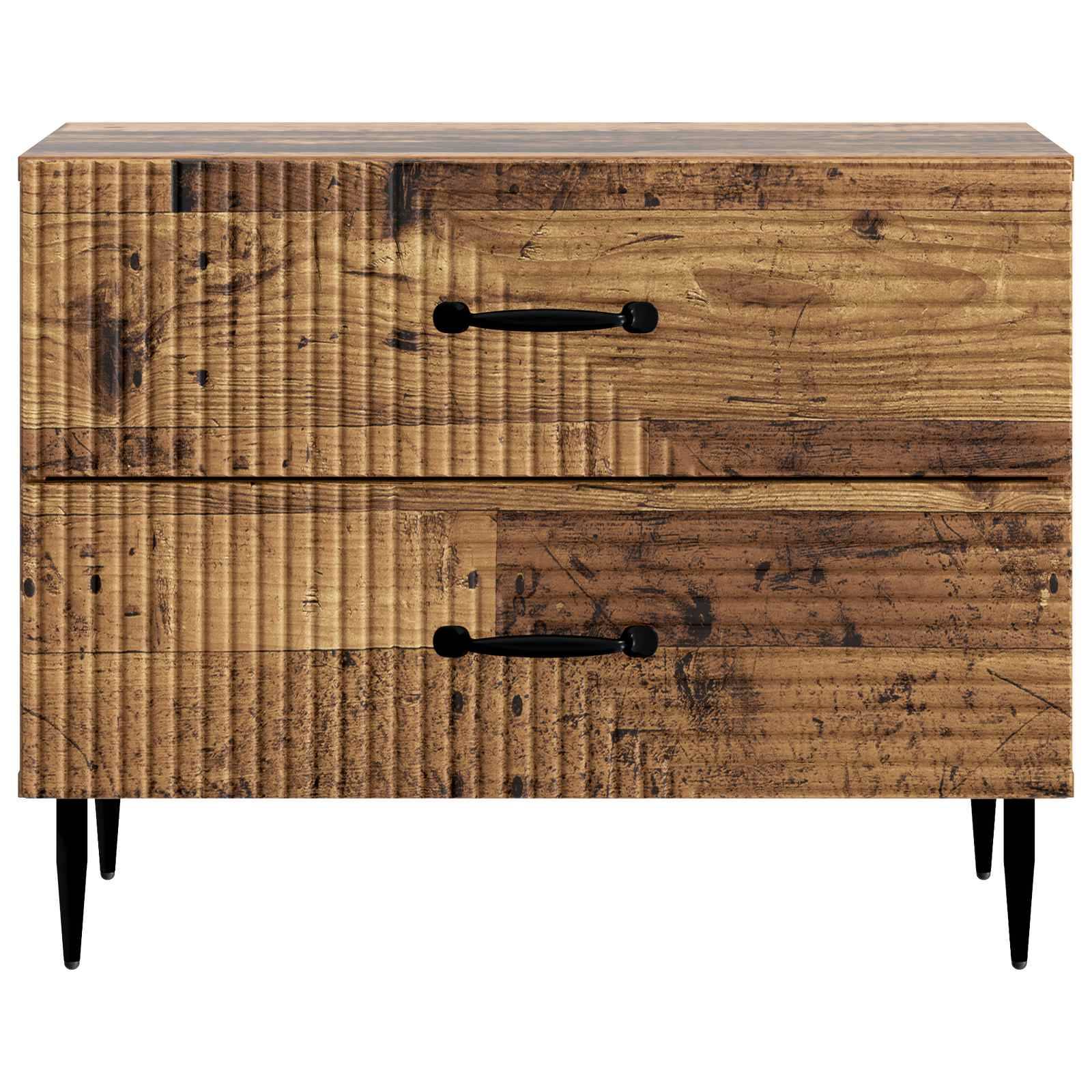 vidaXL Nachttisch Altholz 62 x 34,5 x 47,5 cm Holzwerkstoff