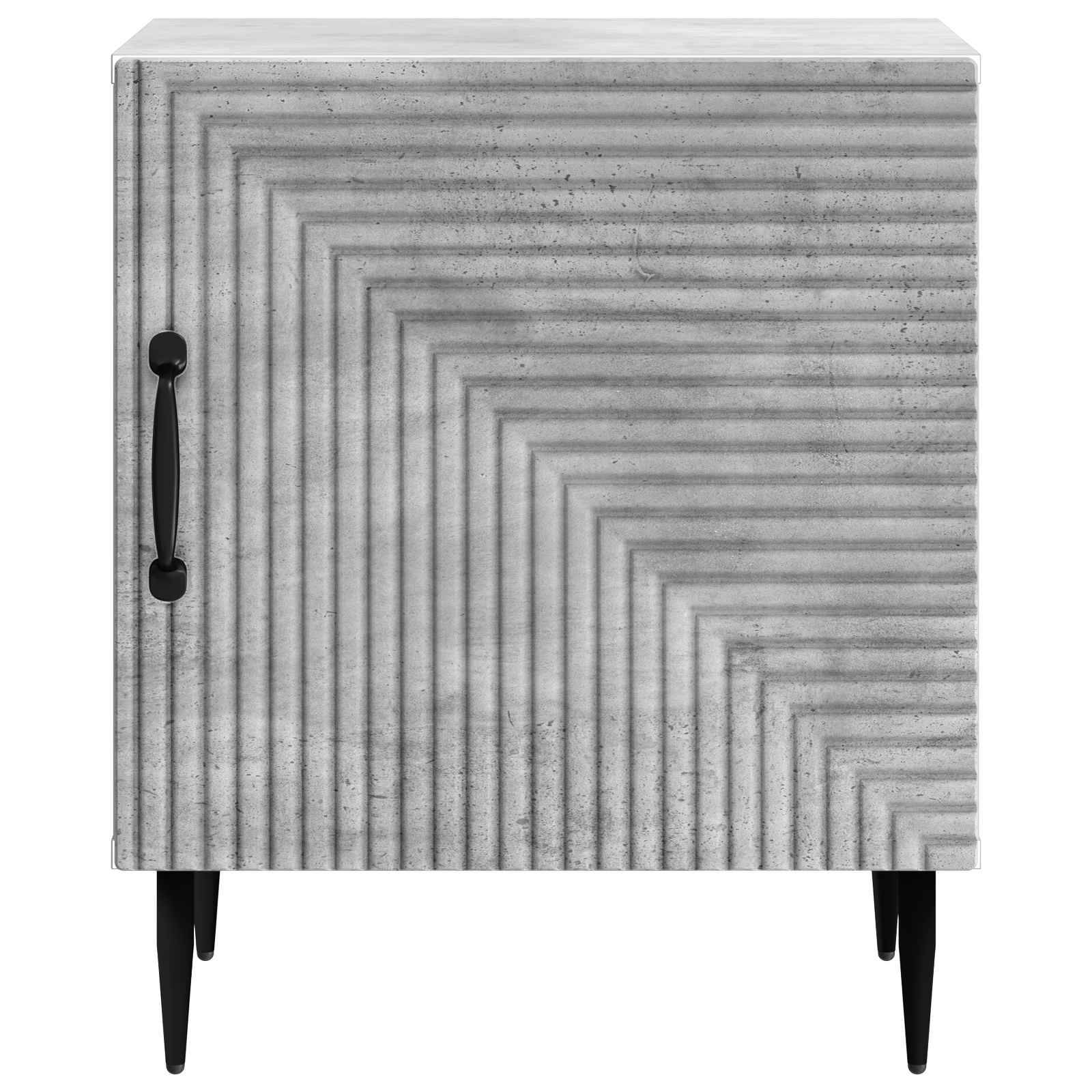 vidaXL Nachttisch Betongrau 43 x 34,5 x 50 cm Holzwerkstoff
