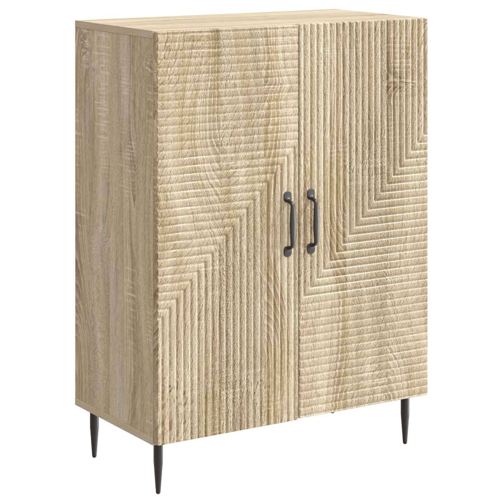 vidaXL Sideboard Sonoma-Eiche 66 x 34,5 x 89,5 cm Holzwerkstoff