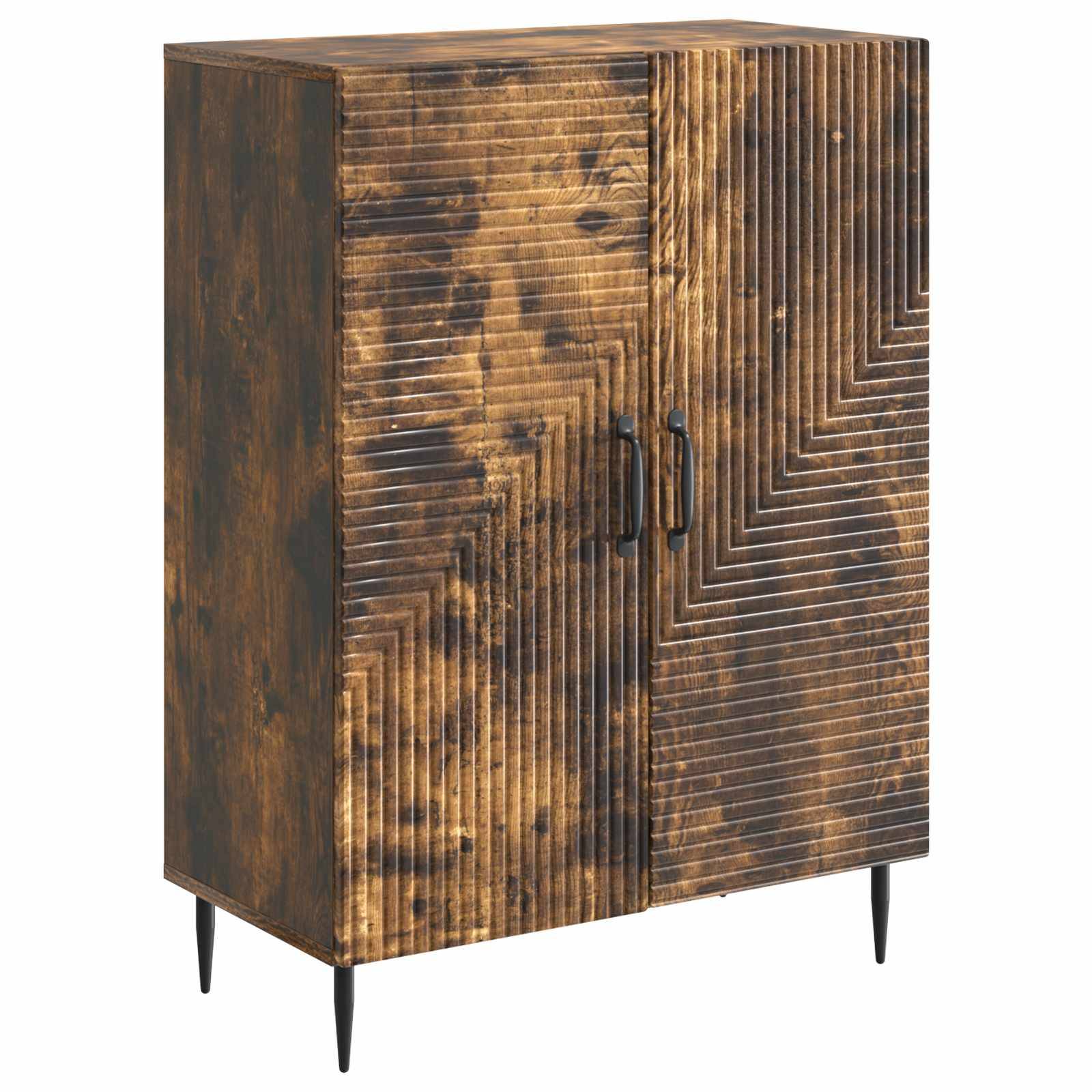 vidaXL Sideboard Geräucherte Eiche 66 x 34,5 x 89,5 cm Holzwerkstoff