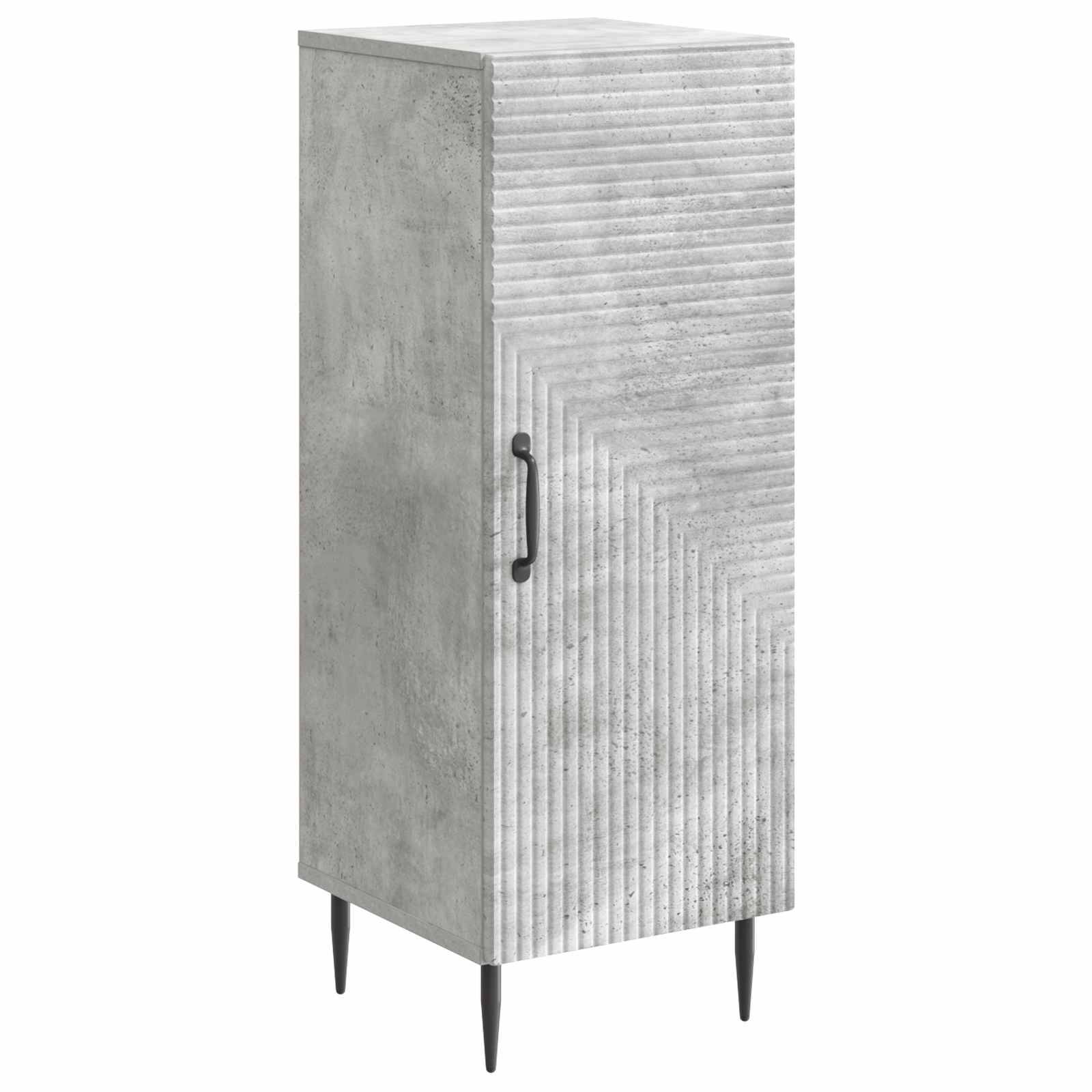 vidaXL Sideboard Betongrau 33 x 34,5 x 89,5 cm Holzwerkstoff