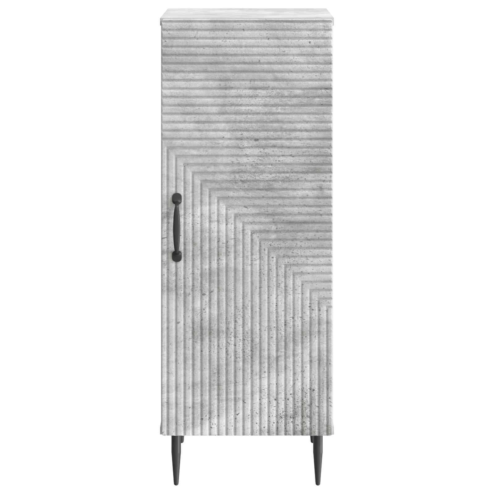 vidaXL Sideboard Betongrau 33 x 34,5 x 89,5 cm Holzwerkstoff