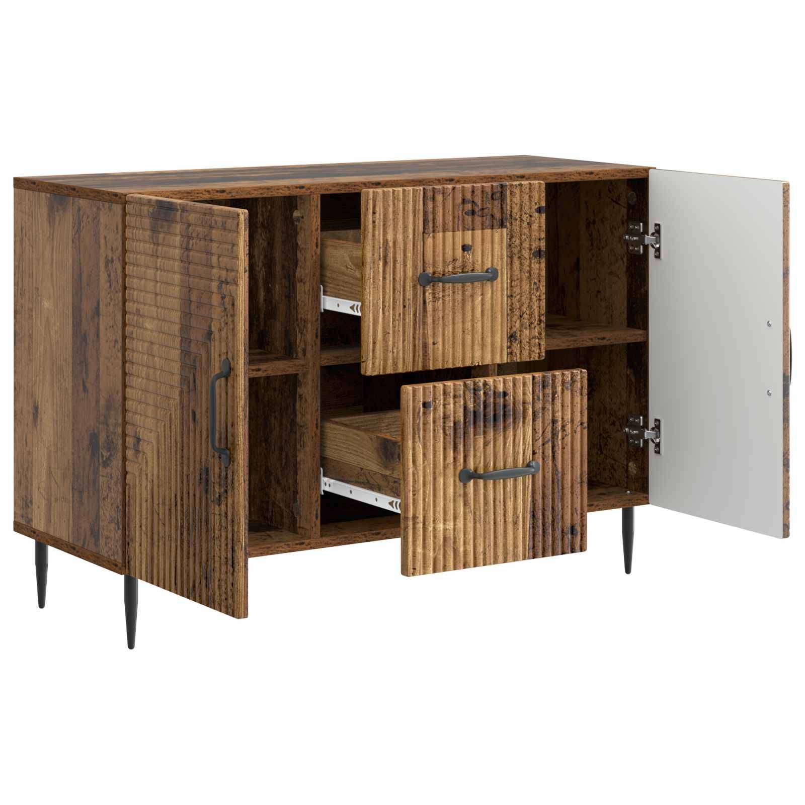 vidaXL Sideboard Altholz 89 x 34,5 x 60 cm Holzwerkstoff