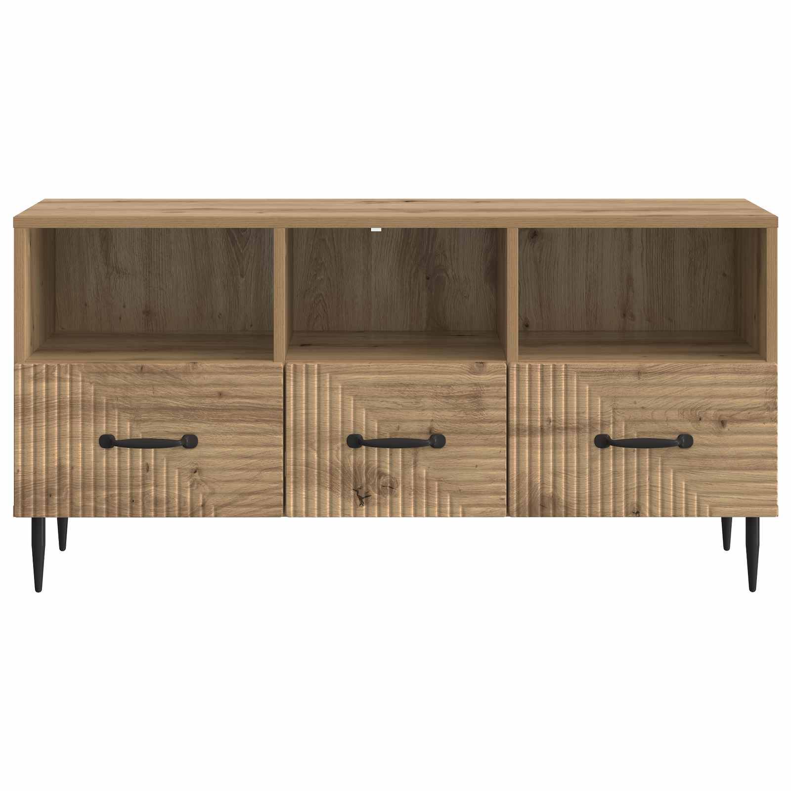vidaXL TV-Schränk Artisan-Eiche 102 x 34,5 x 50 cm Holzwerkstoff