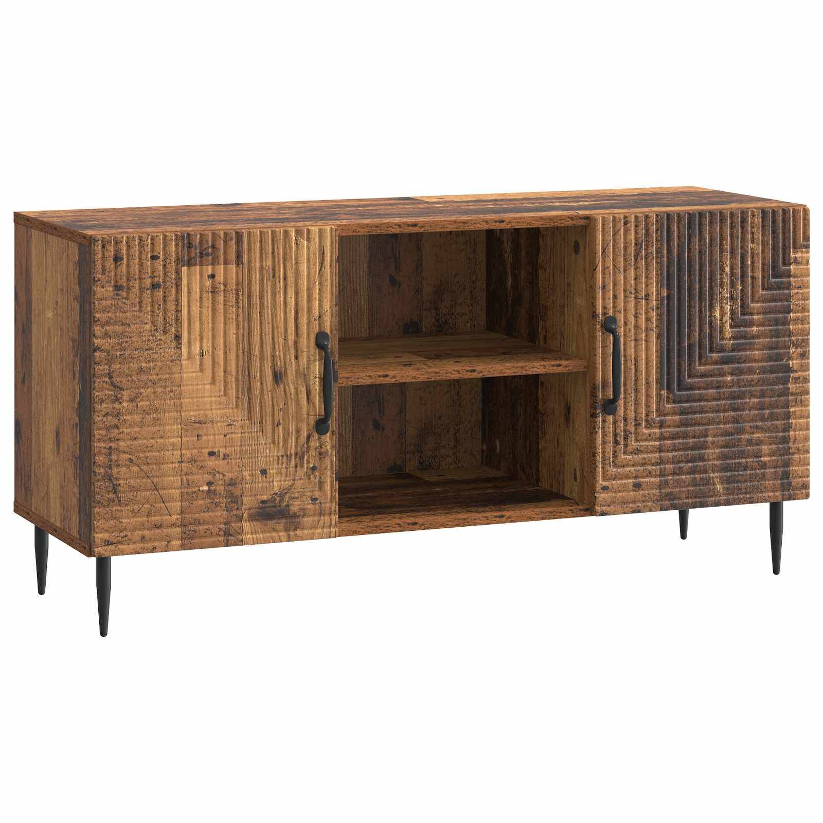 vidaXL TV-Schränk Altholz 102 x 34,5 x 50 cm Holzwerkstoff