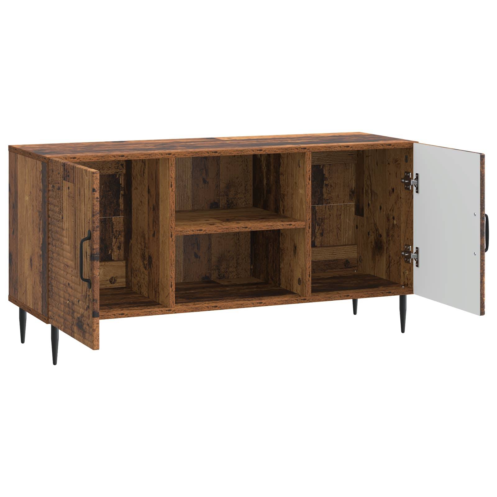 vidaXL TV-Schränk Altholz 102 x 34,5 x 50 cm Holzwerkstoff