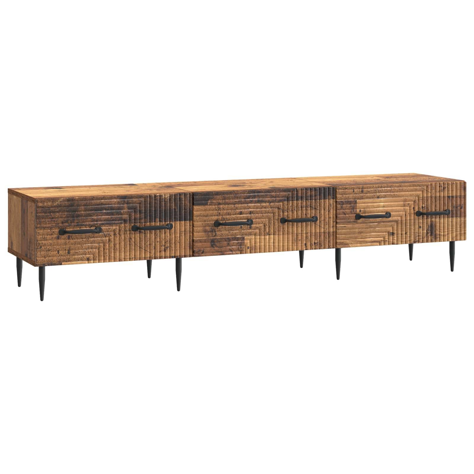 vidaXL TV-Schränk Altholz 147 x 34,5 x 30 cm Holzwerkstoff