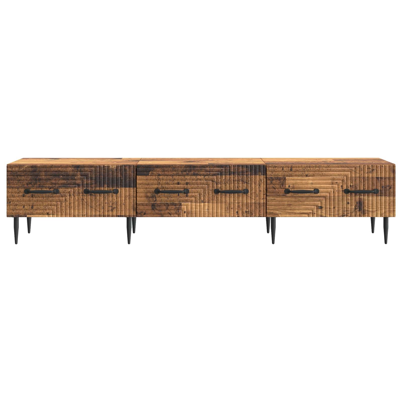 vidaXL TV-Schränk Altholz 147 x 34,5 x 30 cm Holzwerkstoff