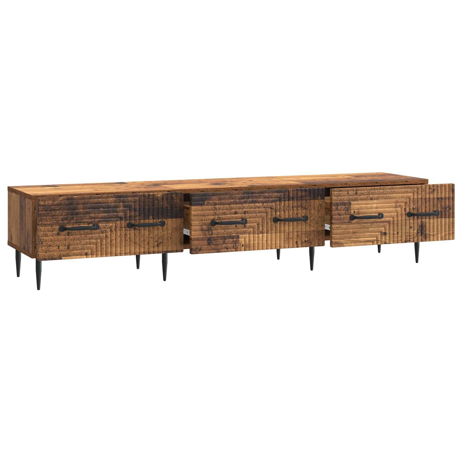 vidaXL TV-Schränk Altholz 147 x 34,5 x 30 cm Holzwerkstoff