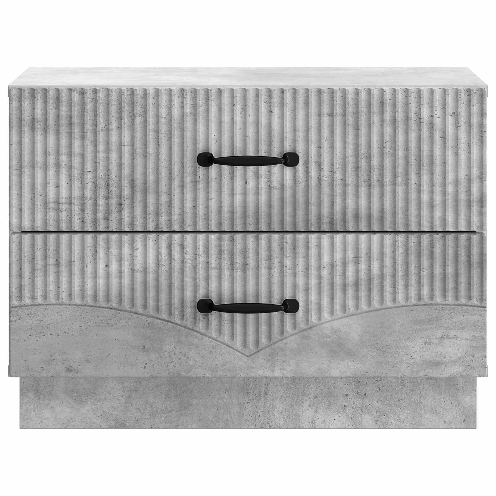 vidaXL Nachttisch Betongrau 62 x 34,5 x 44,5 cm Holzwerkstoff