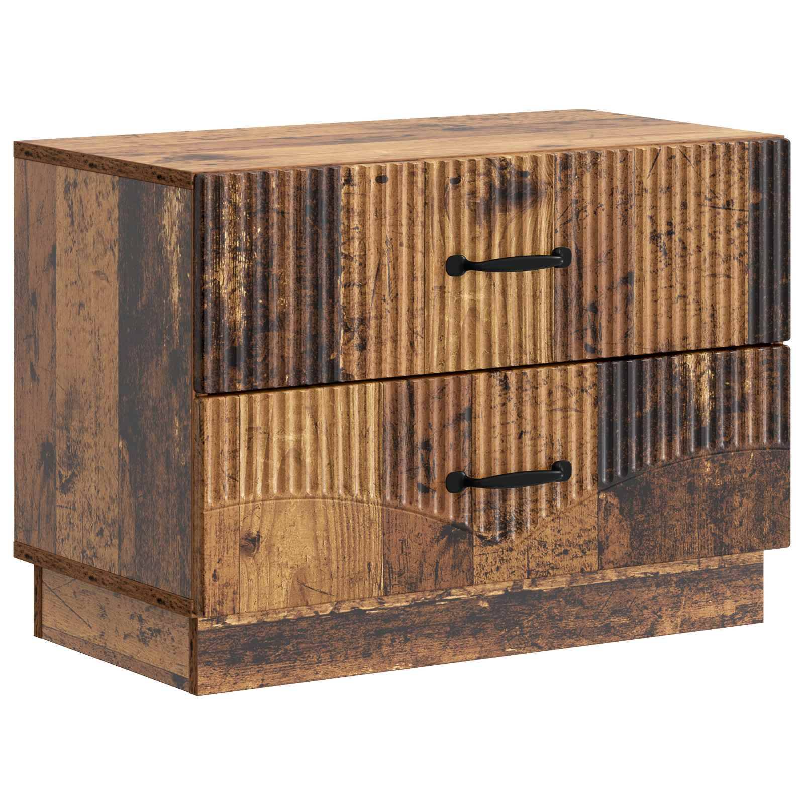 vidaXL Nachttisch Altholz 62 x 34,5 x 44,5 cm Holzwerkstoff