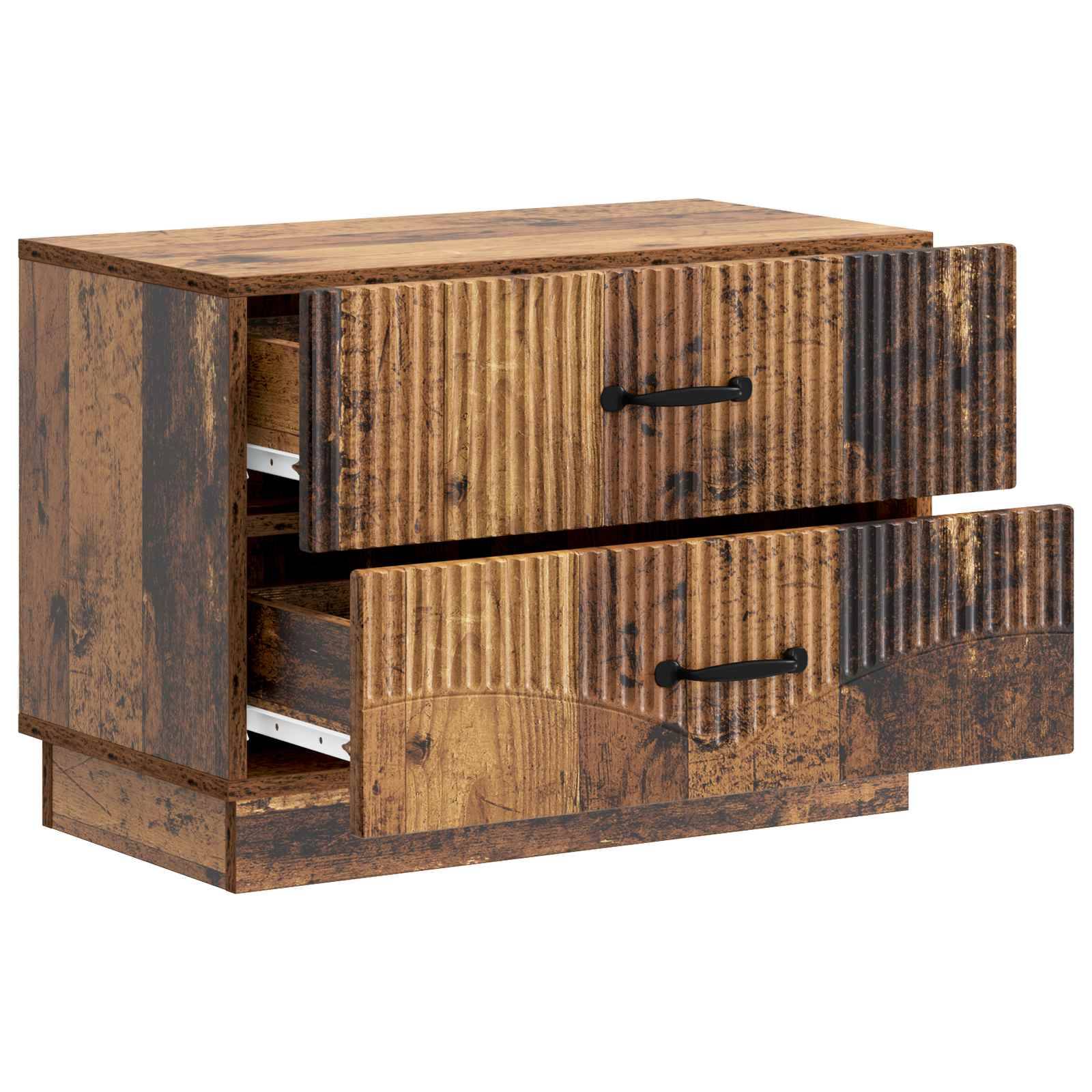 vidaXL Nachttisch Altholz 62 x 34,5 x 44,5 cm Holzwerkstoff