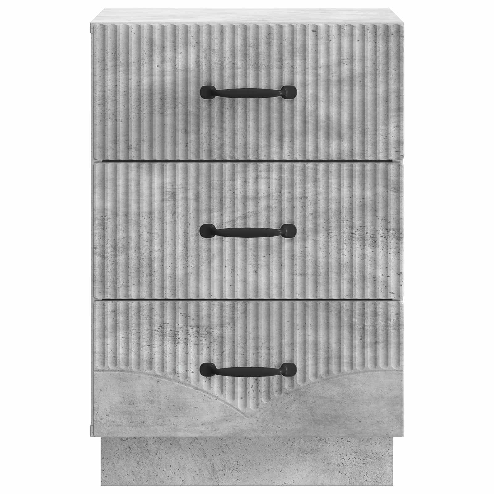 vidaXL Nachttisch Betongrau 43 x 41 x 63,5 cm Holzwerkstoff