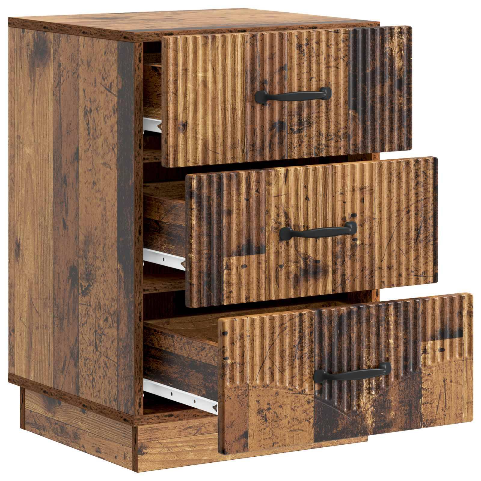 vidaXL Nachttisch Altholz 43 x 41 x 63,5 cm Holzwerkstoff