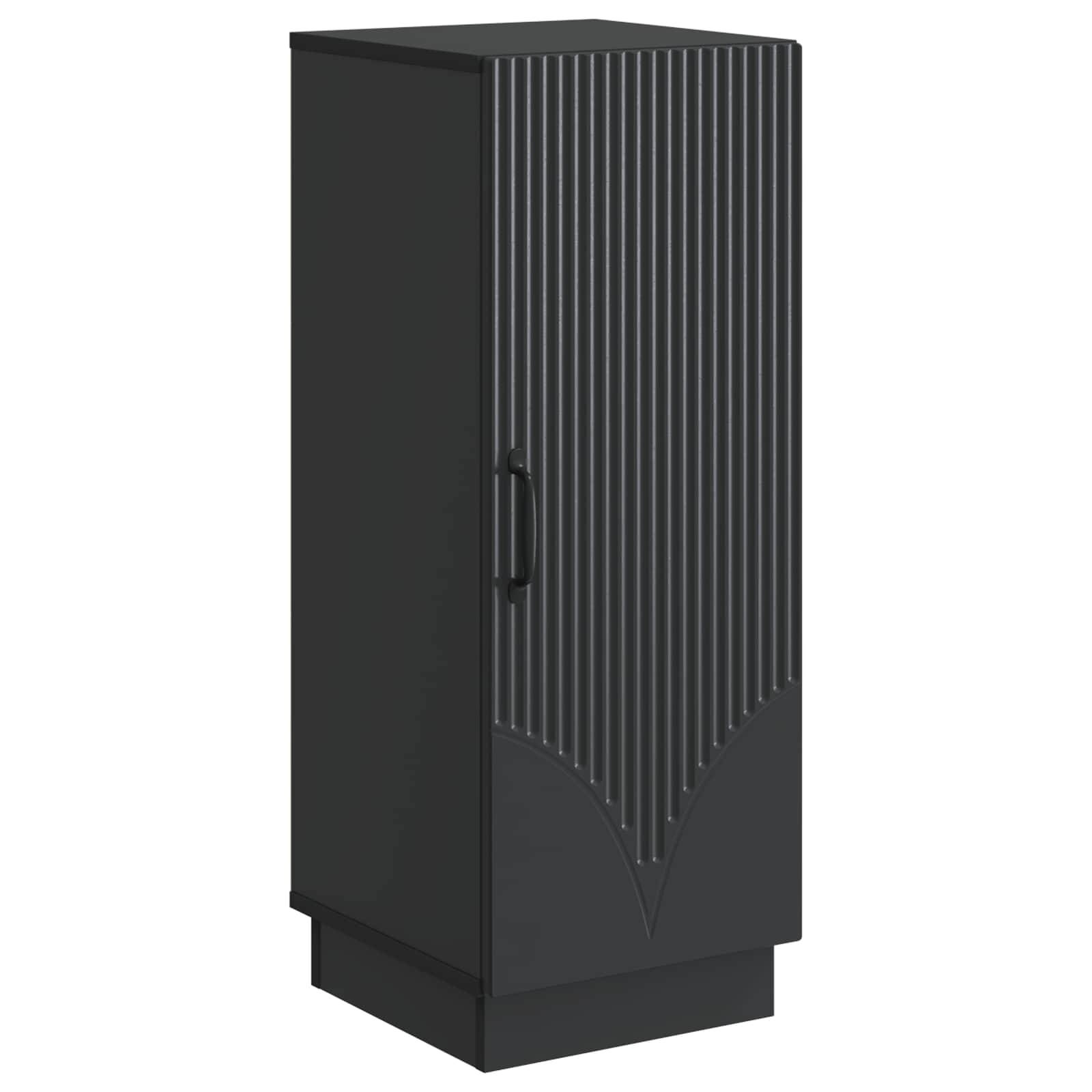 vidaXL Sideboard Schwarz 33 x 34,5 x 87 cm Holzwerkstoff