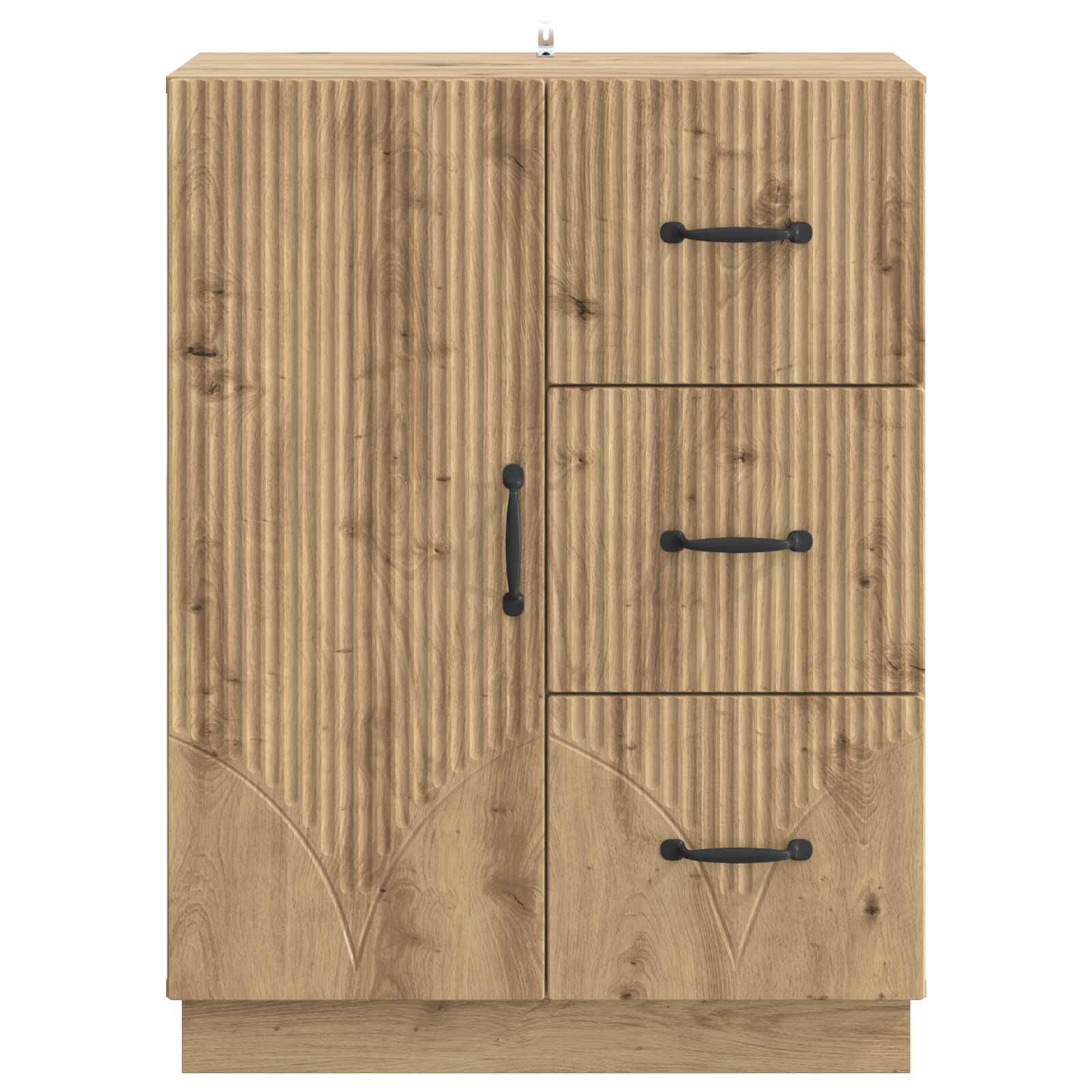 vidaXL Sideboard Artisan-Eiche 66 x 34,5 x 87 cm Holzwerkstoff