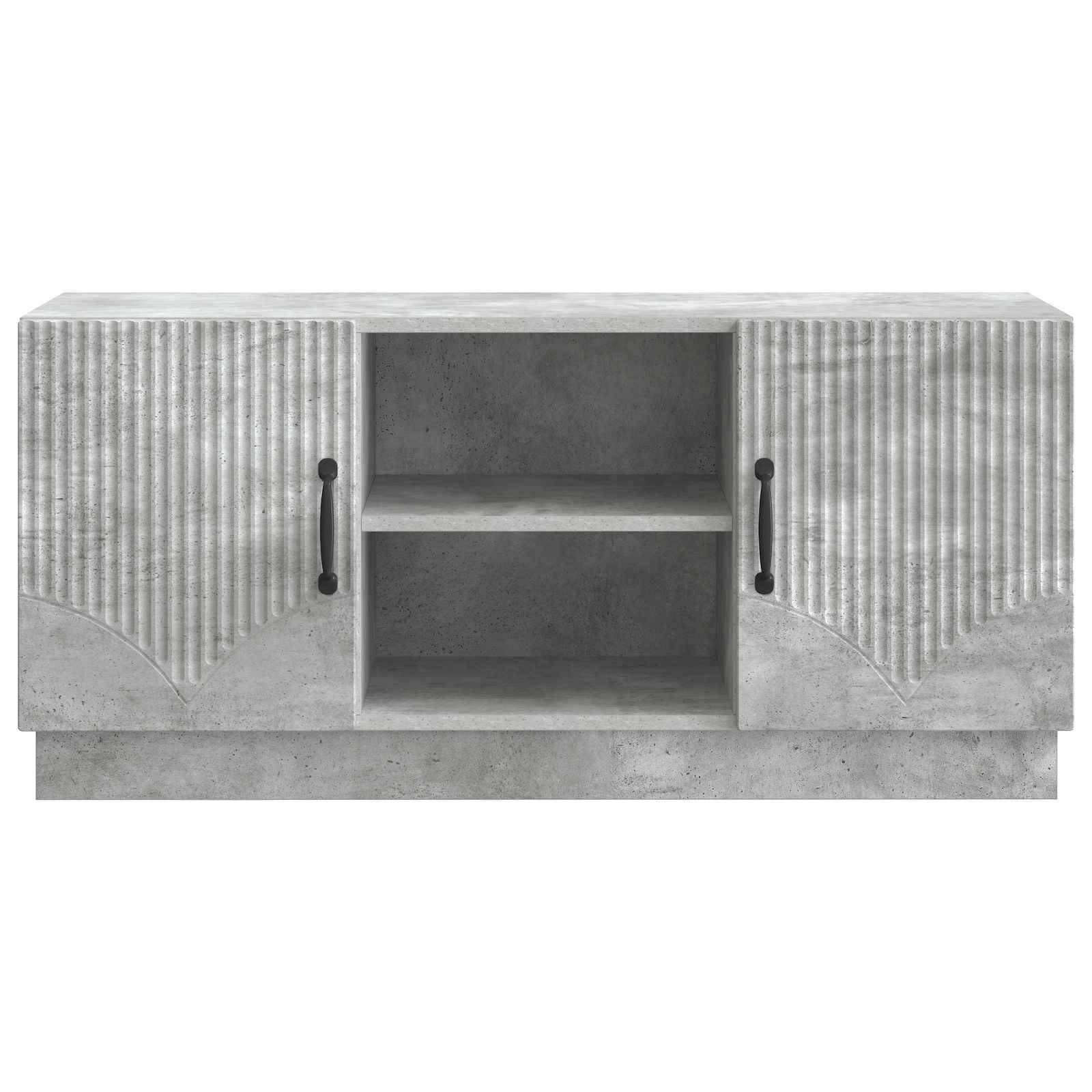 vidaXL TV-Schränk Betongrau 102 x 34,5 x 47 cm Holzwerkstoff