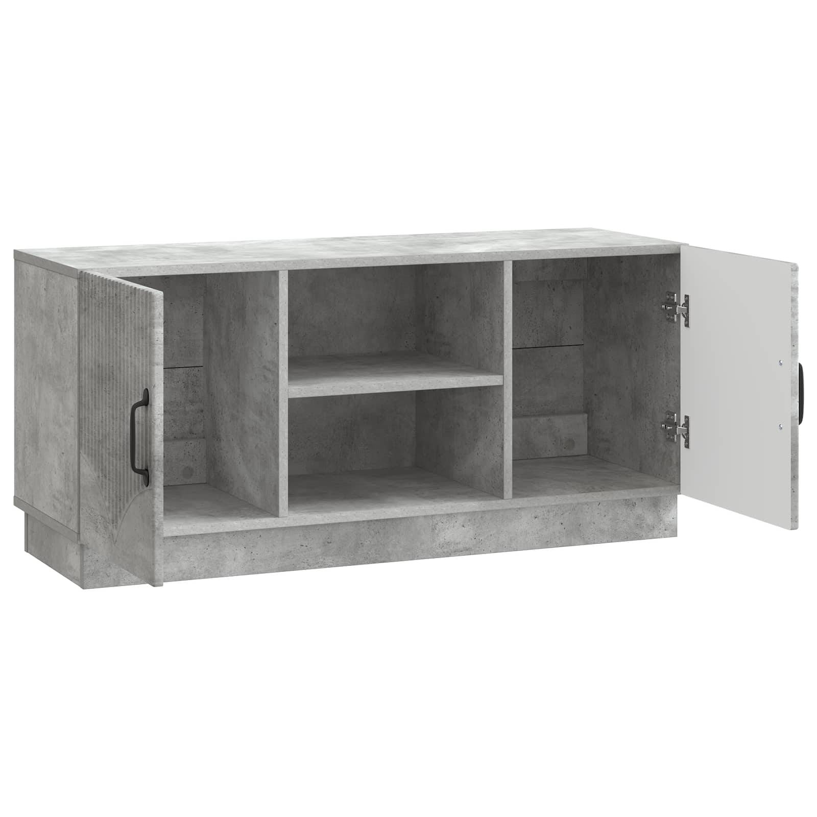 vidaXL TV-Schränk Betongrau 102 x 34,5 x 47 cm Holzwerkstoff