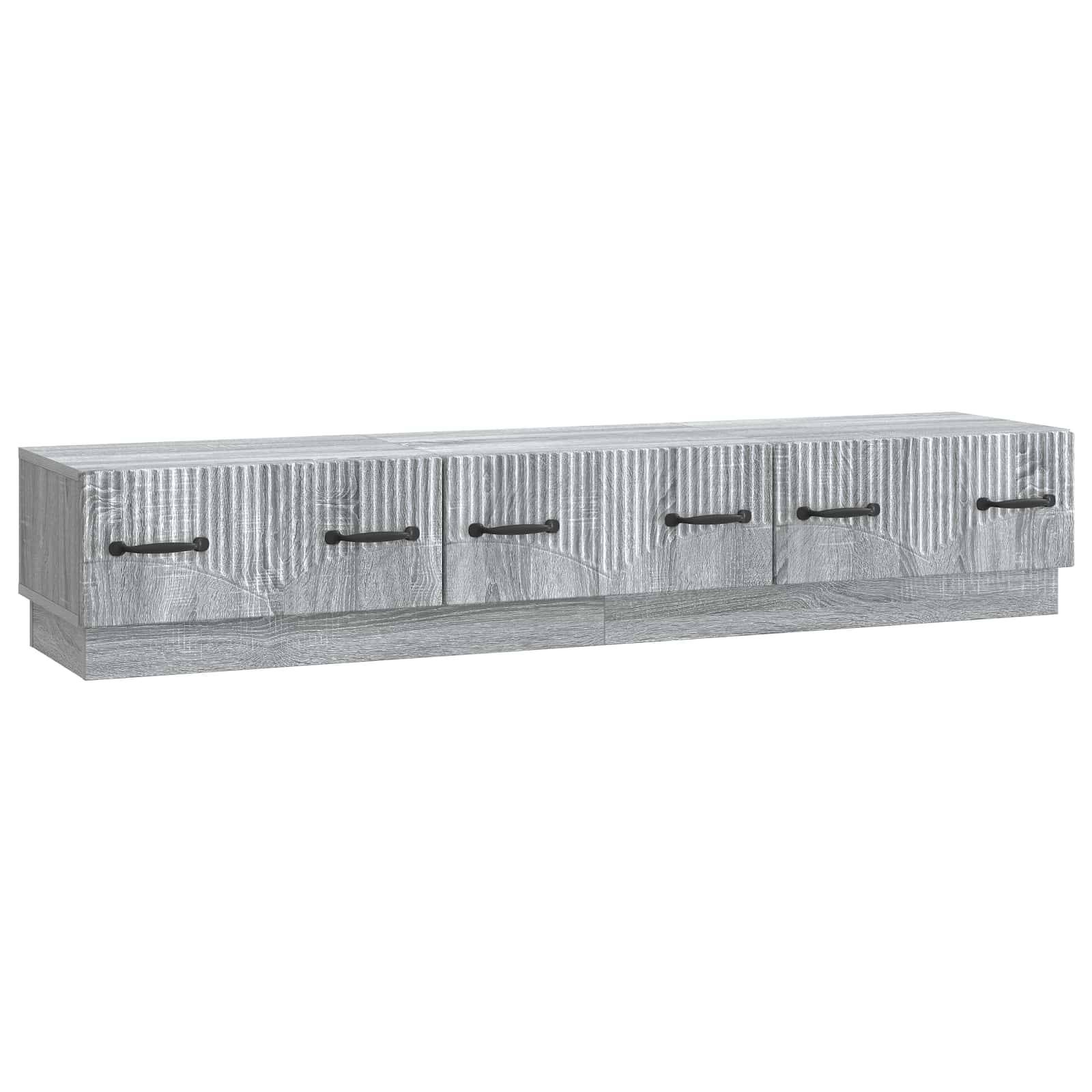 vidaXL TV-Schränk Graues Sonoma 147 x 34,5 x 27 cm Holzwerkstoff