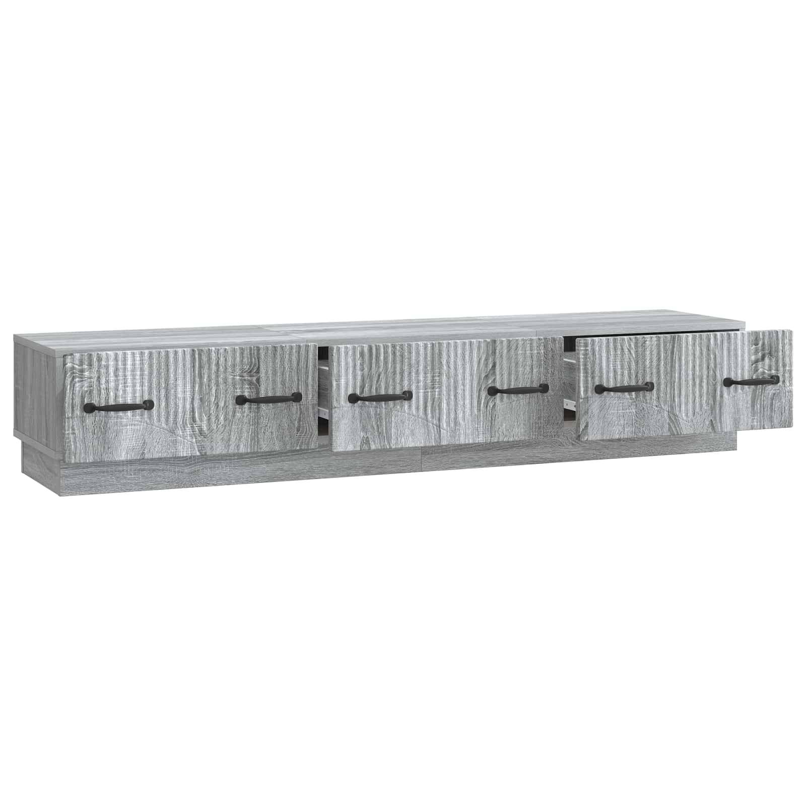 vidaXL TV-Schränk Graues Sonoma 147 x 34,5 x 27 cm Holzwerkstoff
