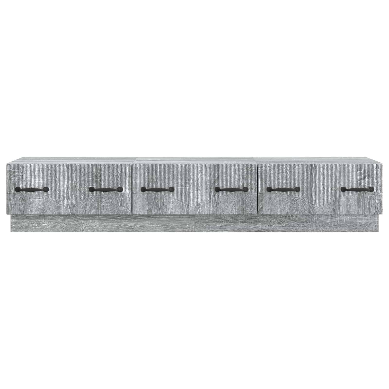 vidaXL TV-Schränk Graues Sonoma 147 x 34,5 x 27 cm Holzwerkstoff