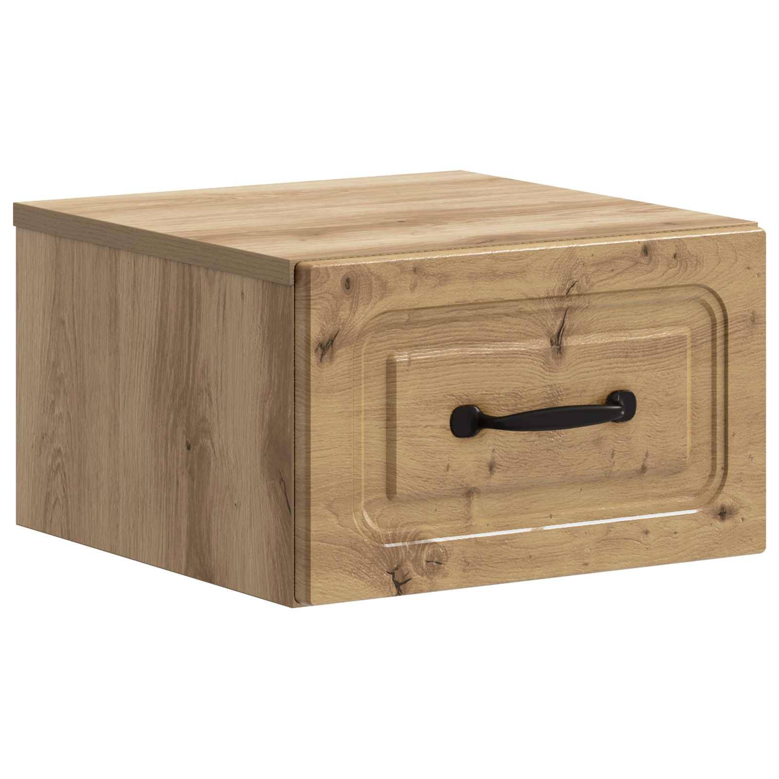 vidaXL Wandmontierter Nachttisch Artisan-Eiche 34,5 x 33 x 20 cm