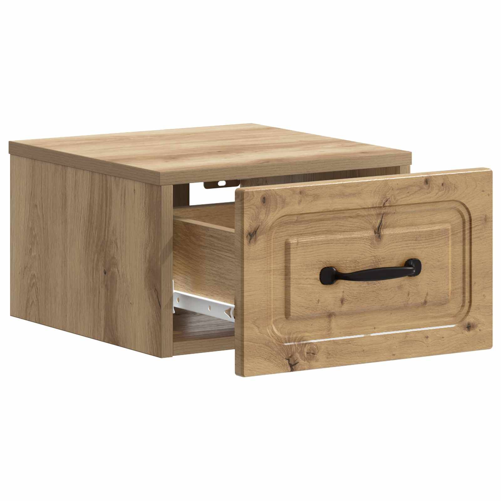 vidaXL Wandmontierter Nachttisch Artisan-Eiche 34,5 x 33 x 20 cm