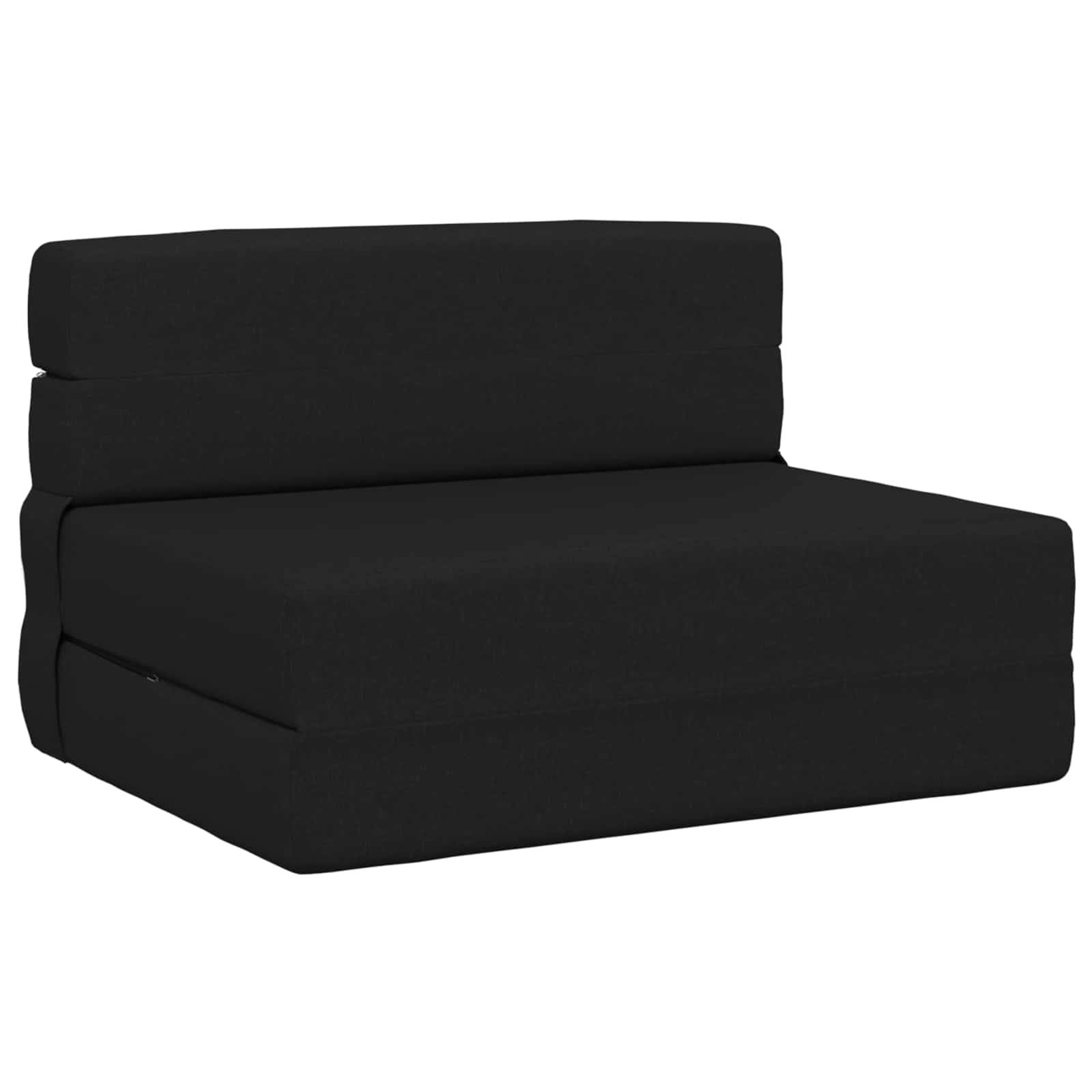 vidaXL Klappsofa Bett Schwarz 70 x 72 x 60 cm Stoff