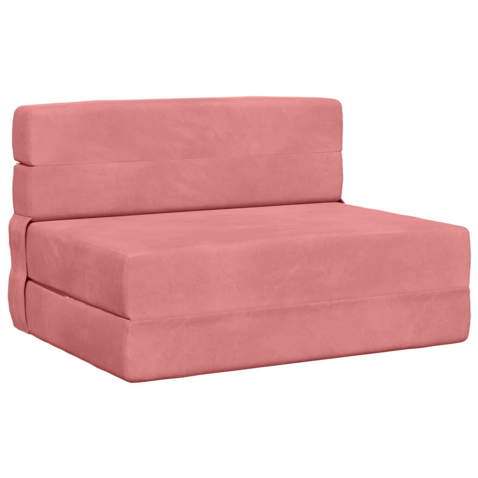 vidaXL Klappsofa Bett Rosa 70 x 72 x 60 cm Stoff