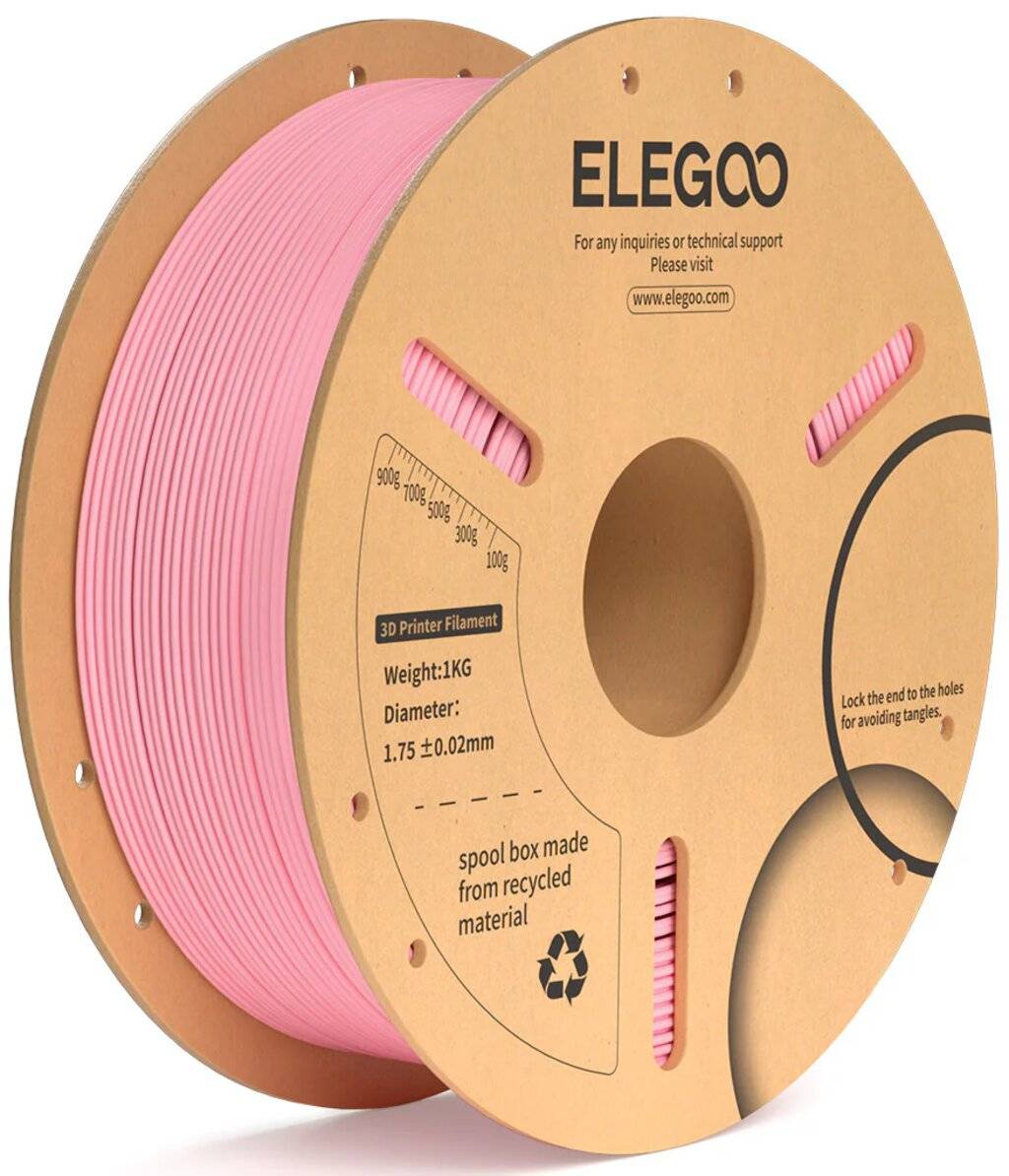 Elegoo PLA+ Filament, Pink, 1,75 mm, 1 kg Spule