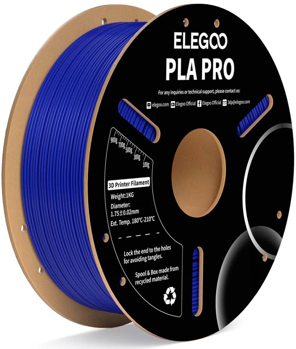 Elegoo PLA Pro Filament, Blau, 1,75 mm, 1000 g